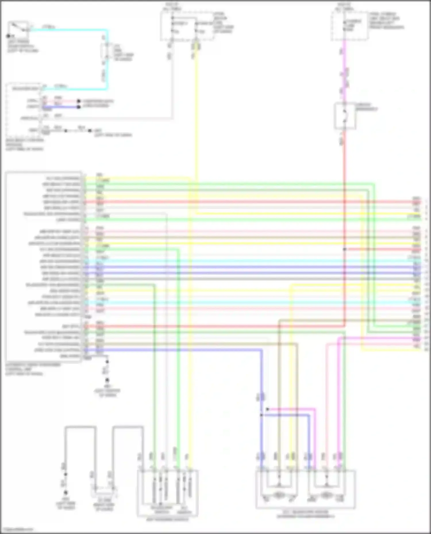 QX55 Infiniti I (2020-2024): Memory systems circuit (1 of 3)