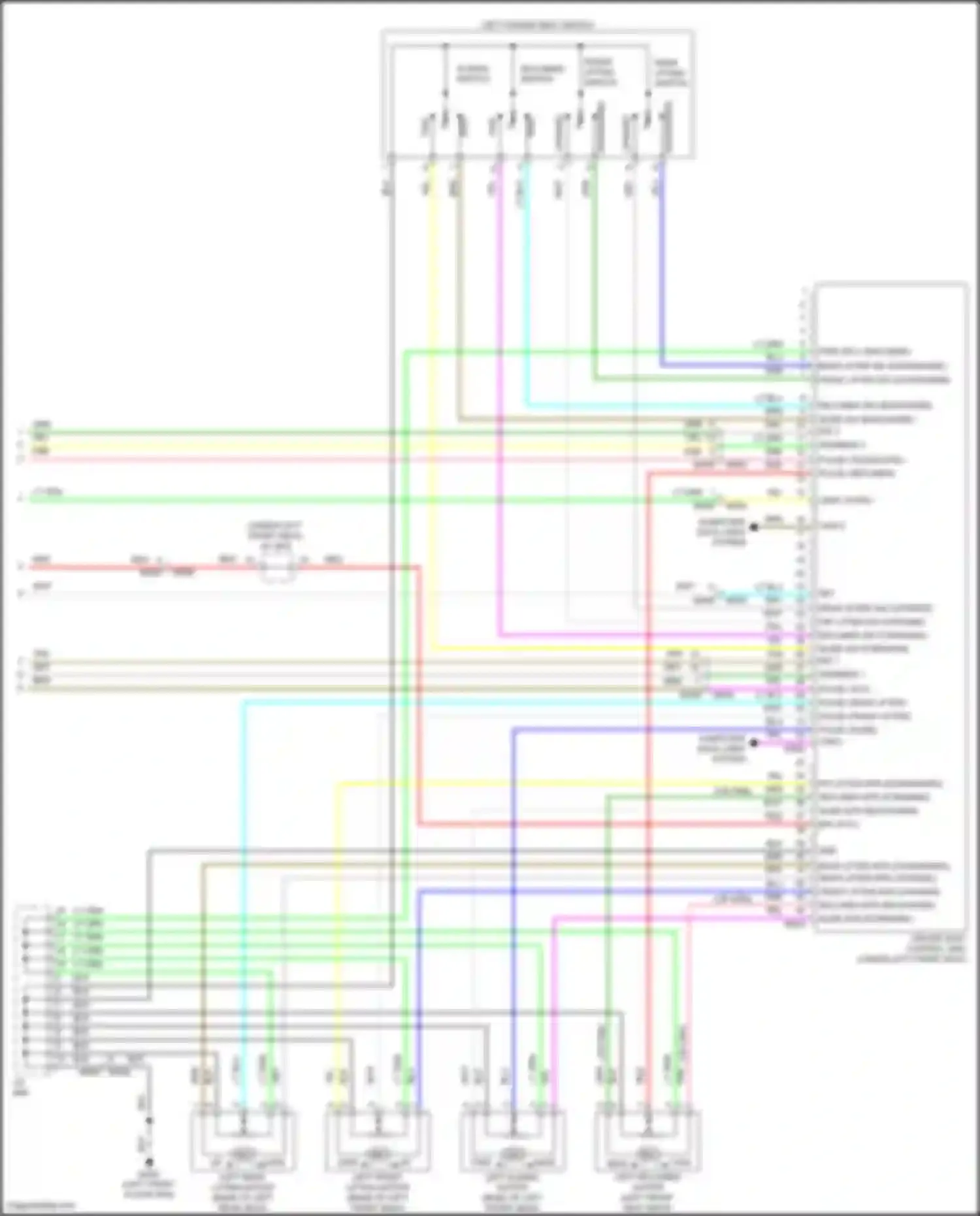 QX55 Infiniti I (2020-2024): Memory systems circuit (3 of 3)