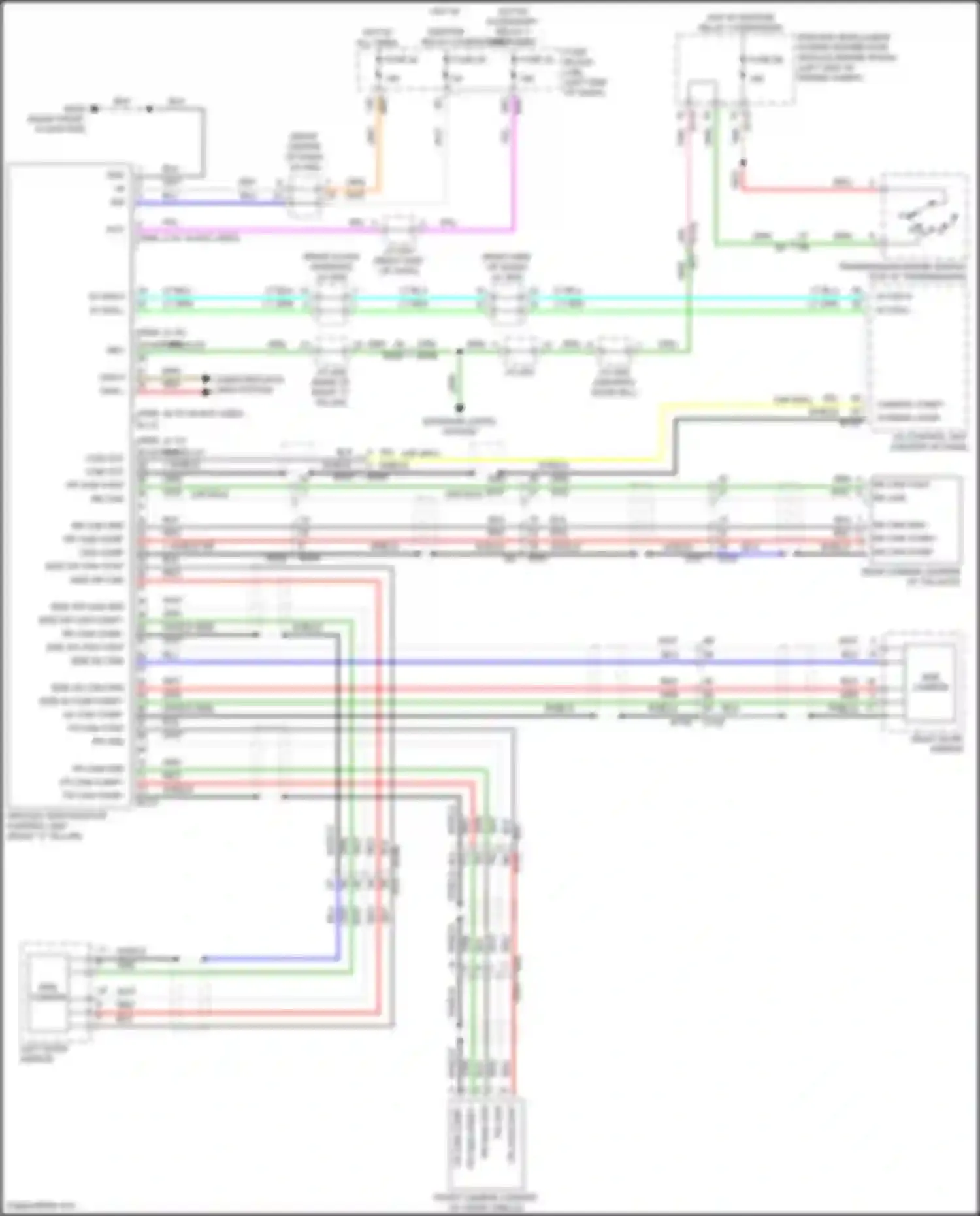 QX55 Infiniti I (2020-2024): Around vision camera circuit