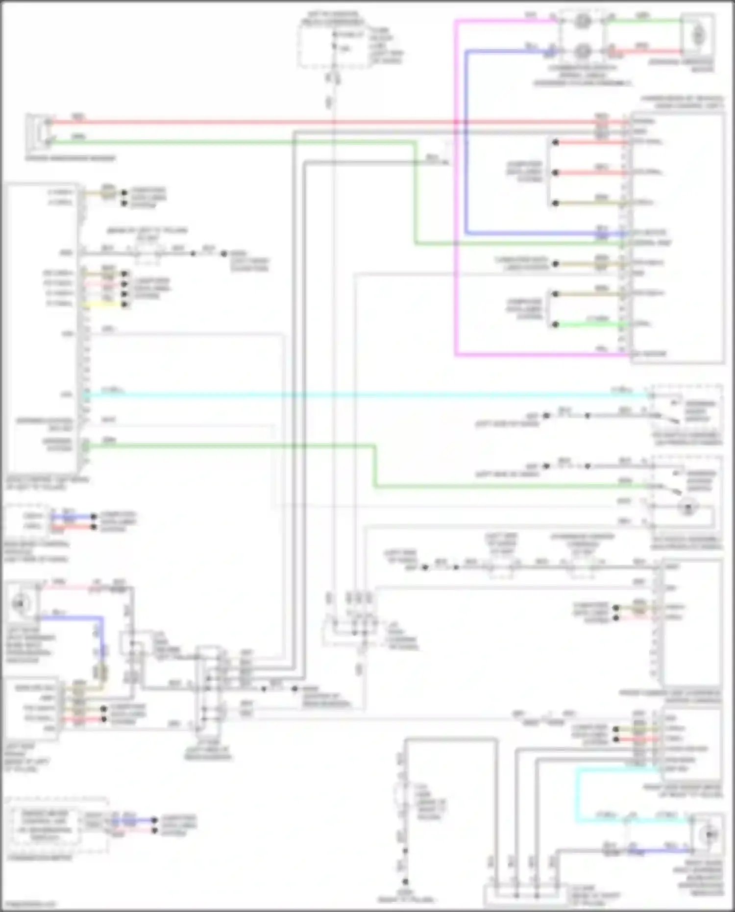 QX55 Infiniti I (2020-2024): Driver assistance system circuit