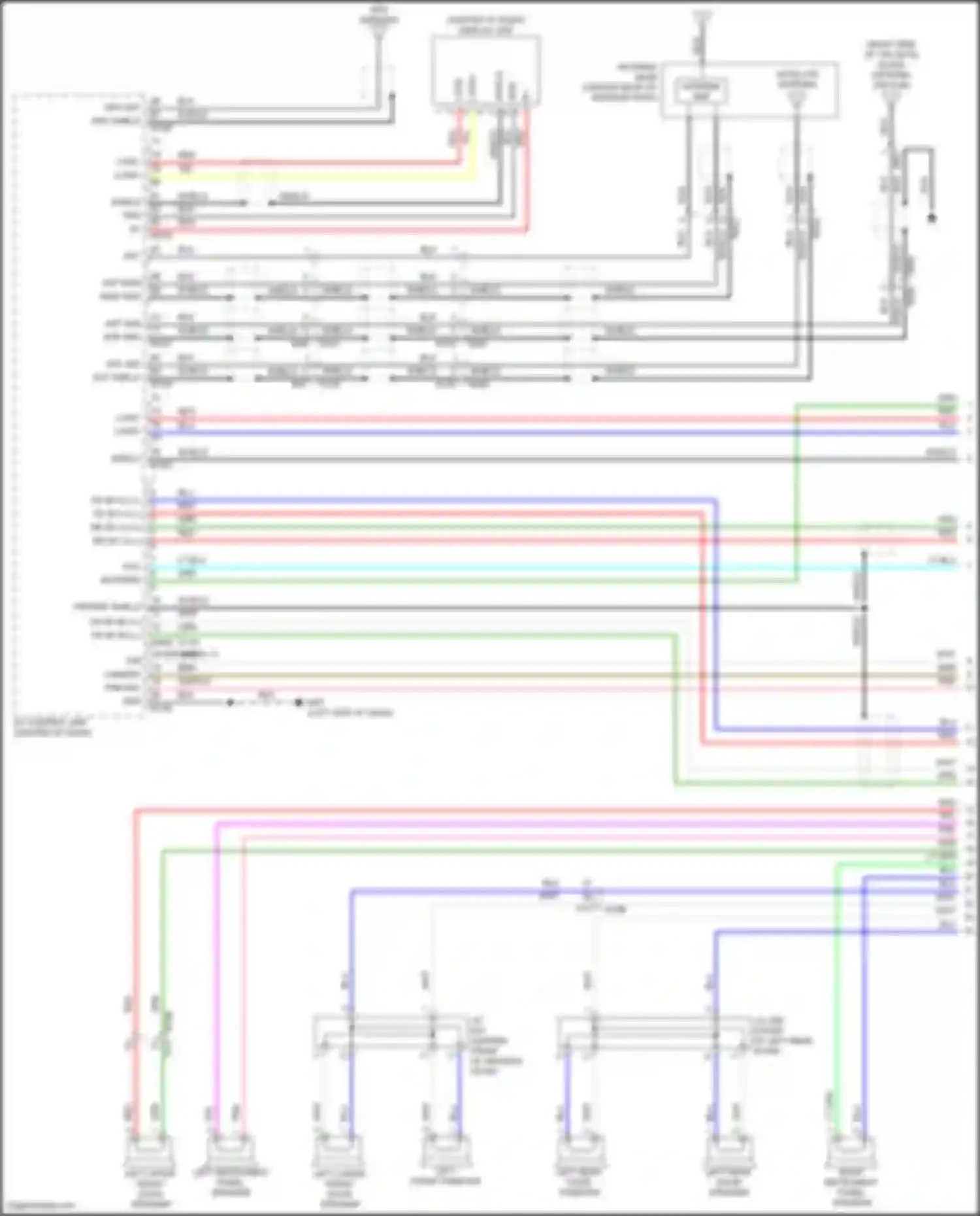 QX55 Infiniti I (2020-2024): Navigation circuit, w/ bose (1 of 6)