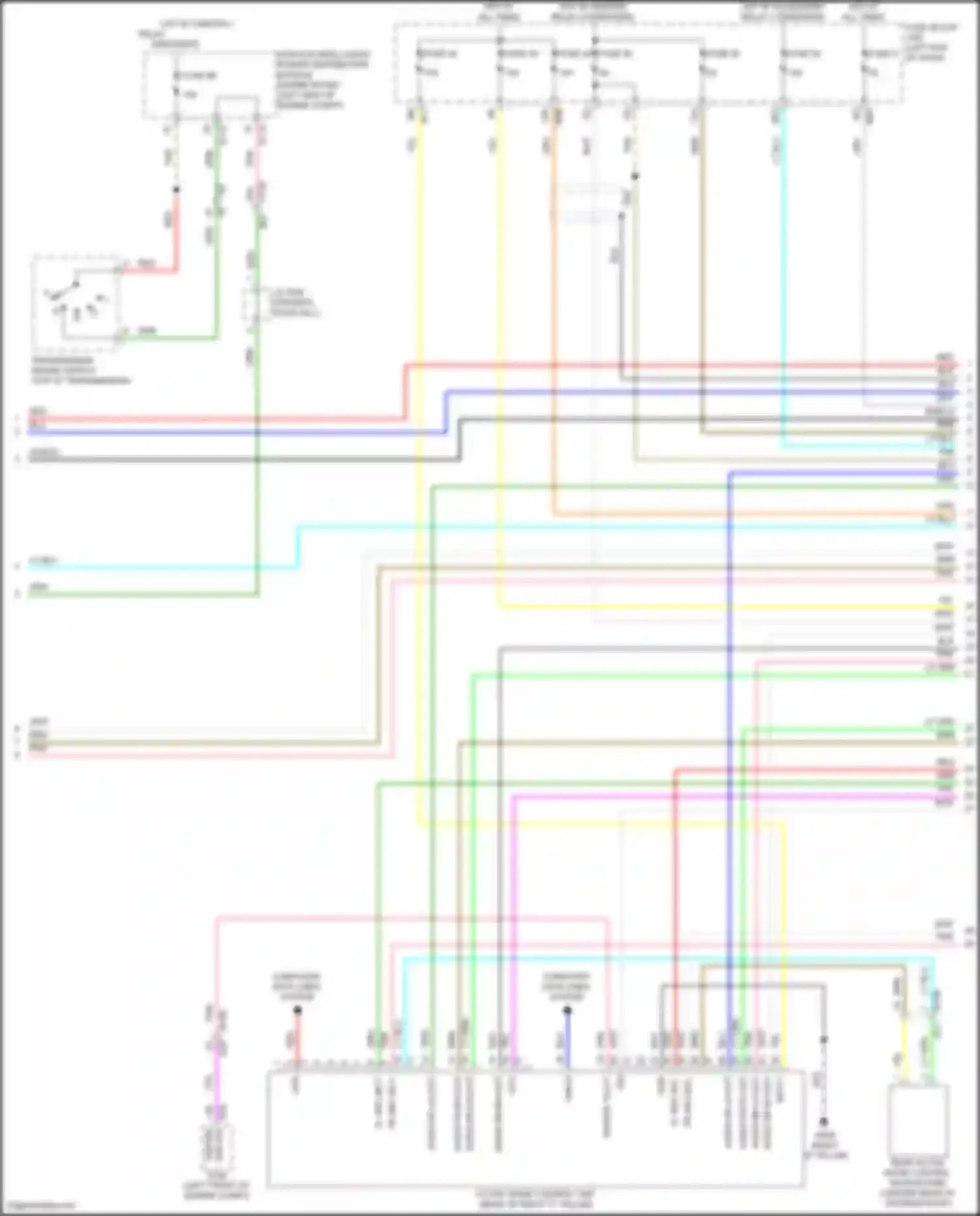 QX55 Infiniti I (2020-2024): Navigation circuit, w/o bose (2 of 5)