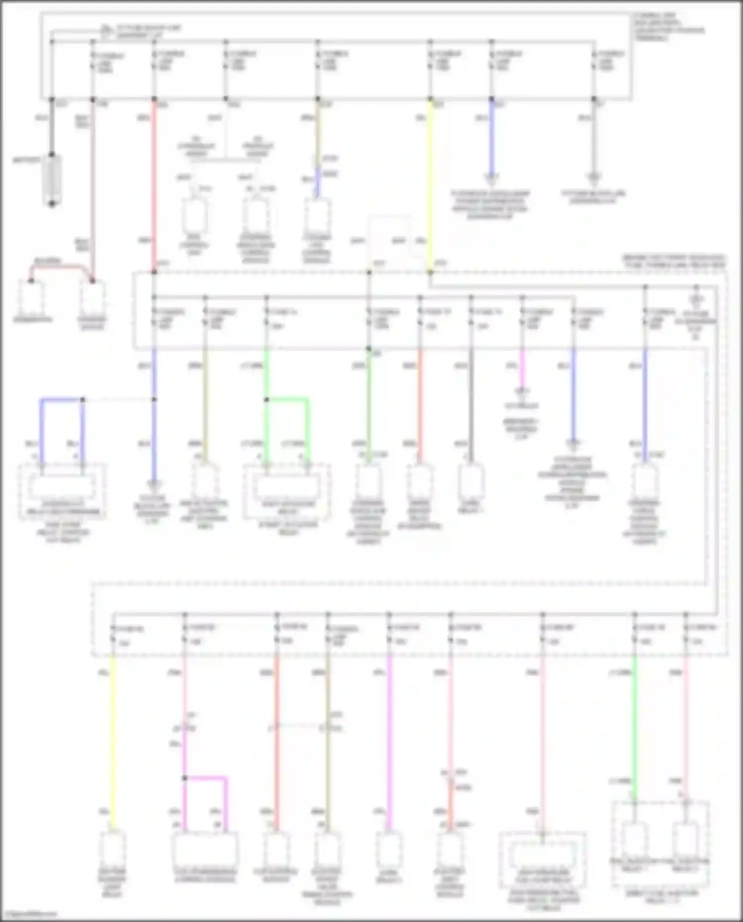 QX55 Infiniti I (2020-2024): Power distribution circuit (1 of 9)