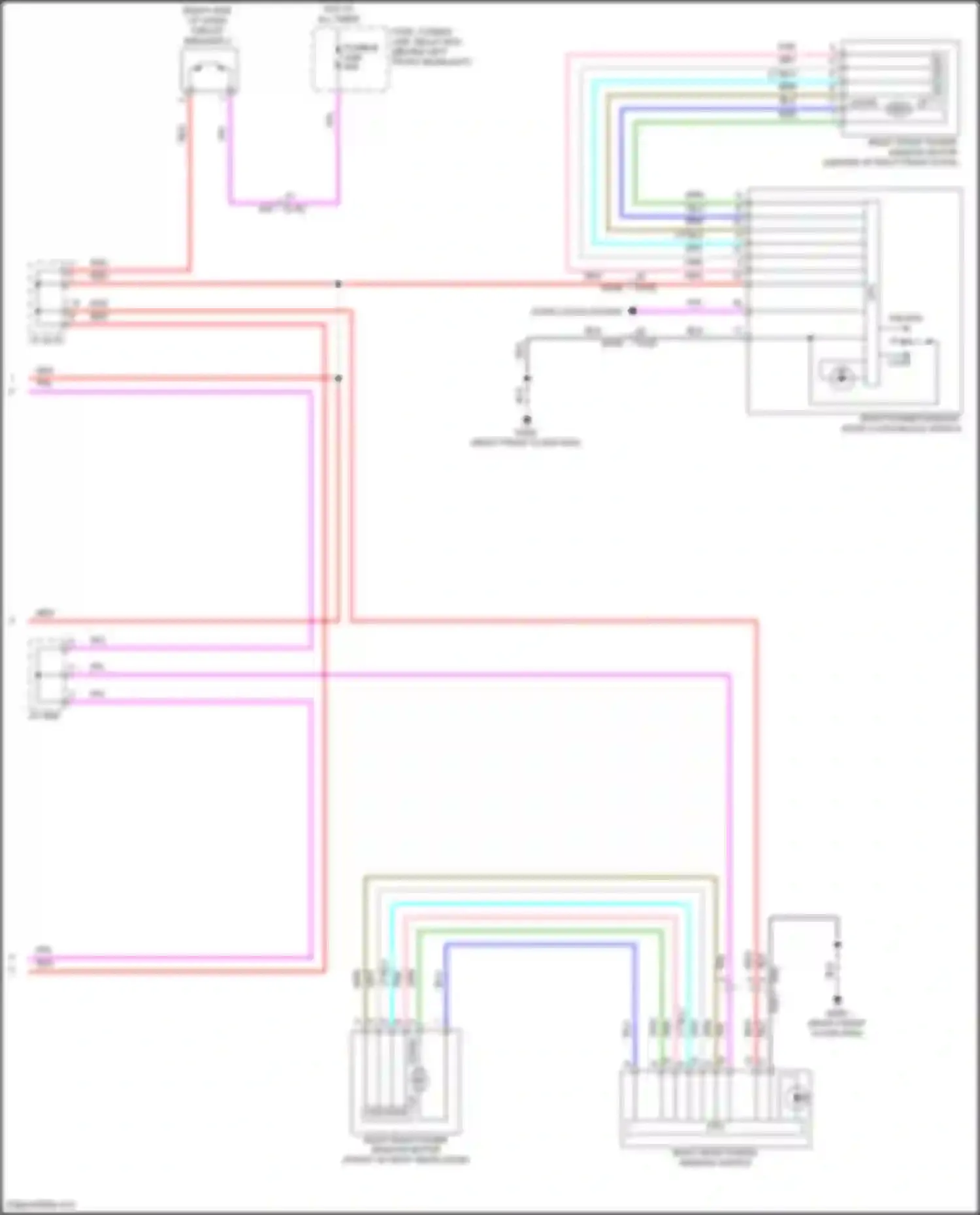 QX55 Infiniti I (2020-2024): Power windows circuit (2 of 2)