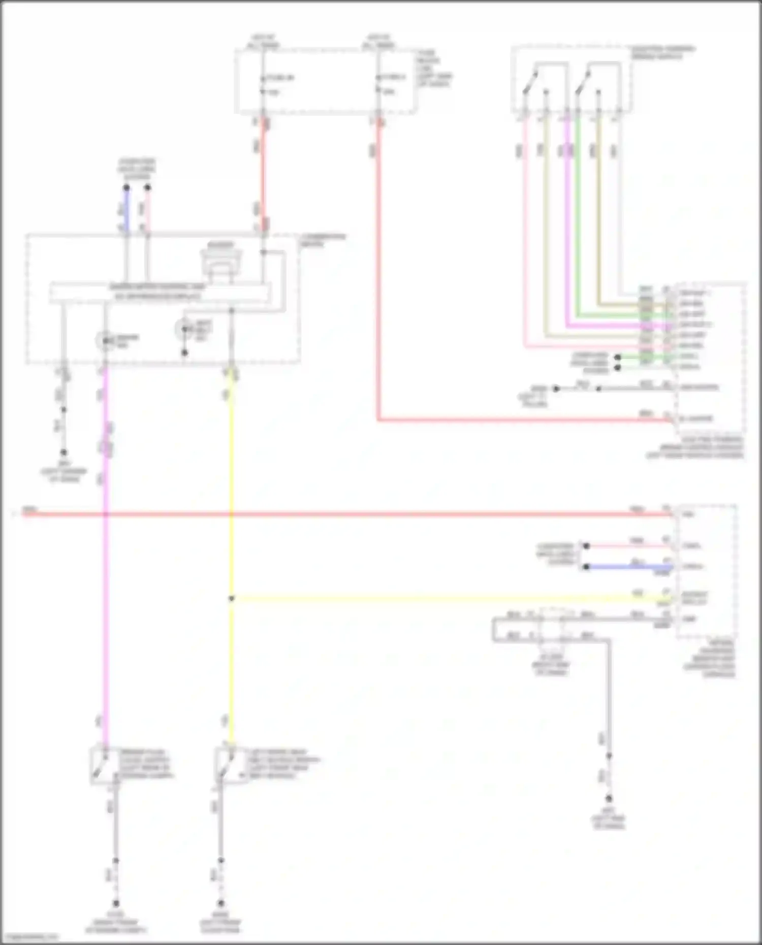 QX55 Infiniti I (2020-2024): Chime circuit (2 of 2)