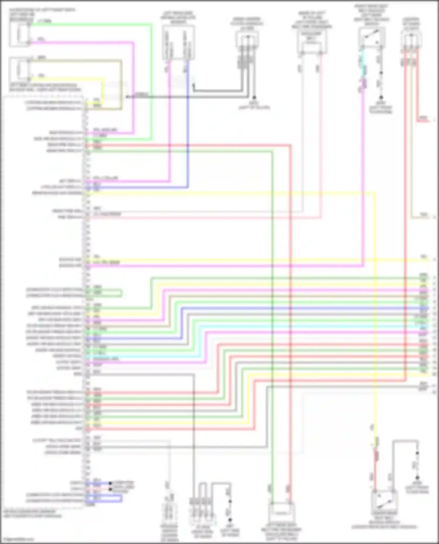 Wiring diagram active vent for Infiniti QX55 I (2020-2024) (1 of 1)