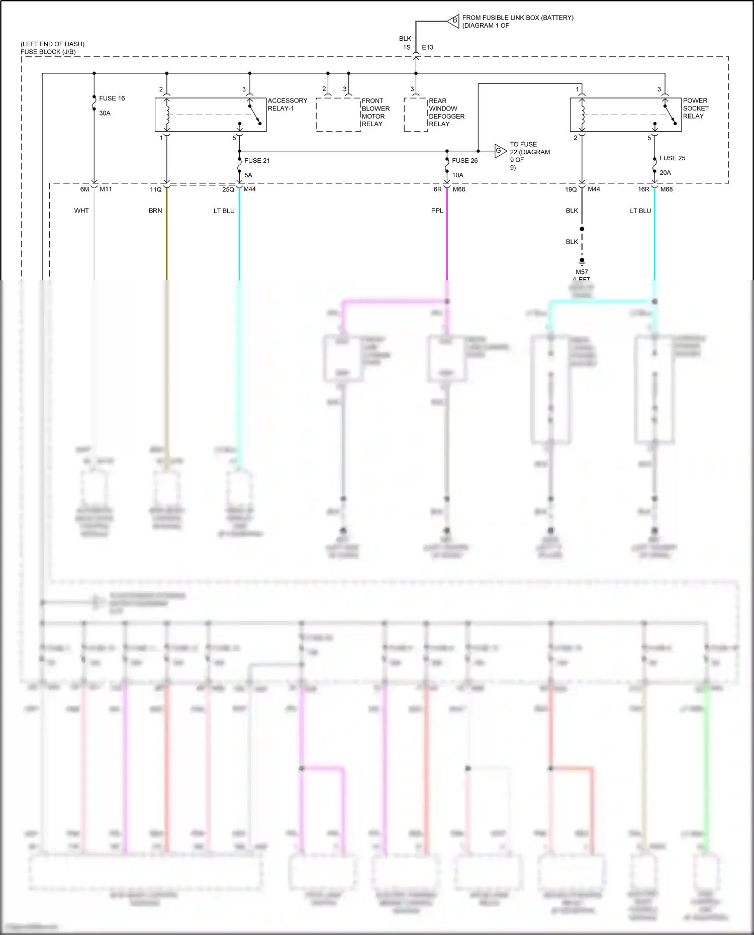 Wiring diagram automatic back door control module for Infiniti QX55 I (2020-2024) (5 of 5)