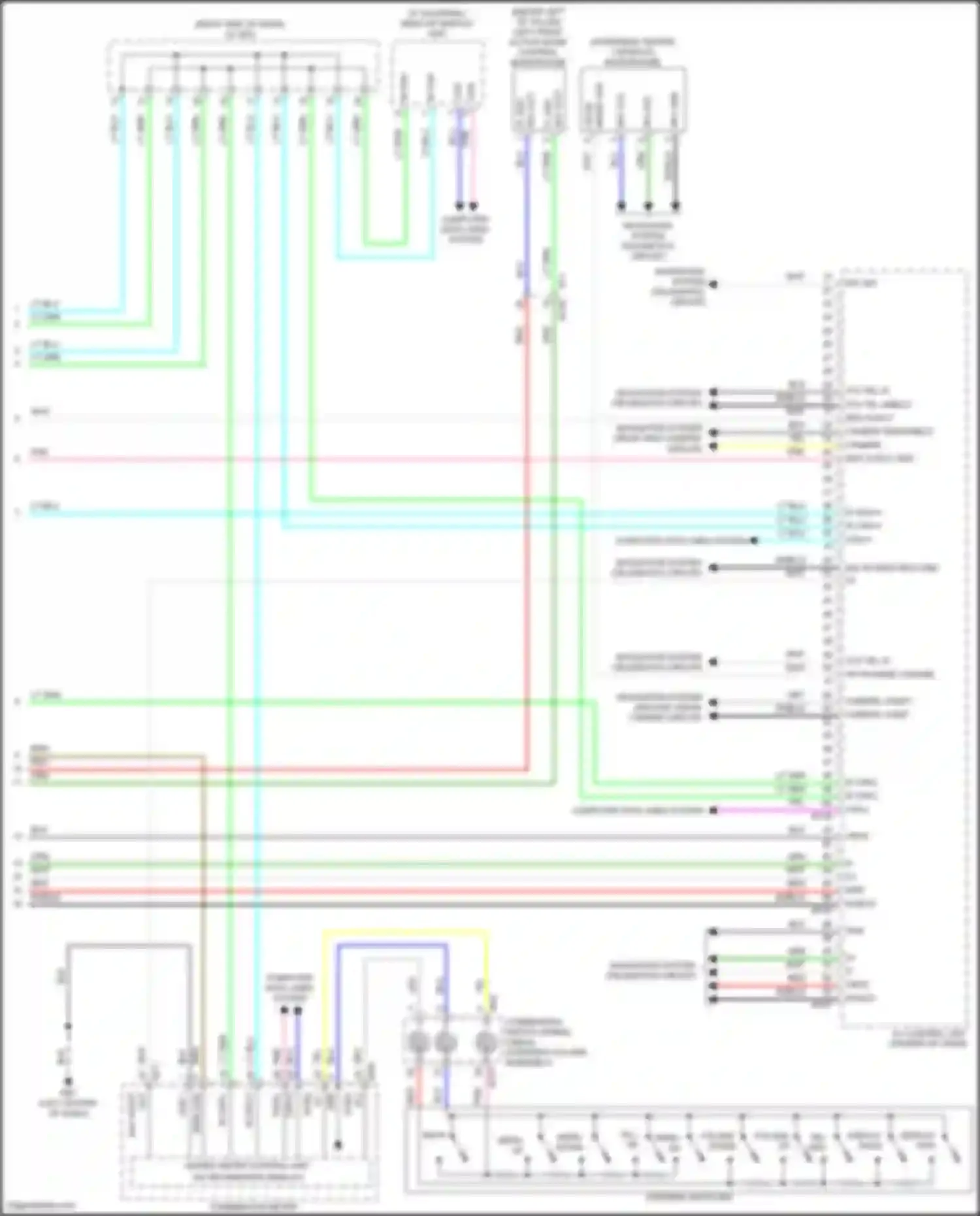 Wiring diagram camera v + for Infiniti QX55 I (2020-2024) (1 of 4)