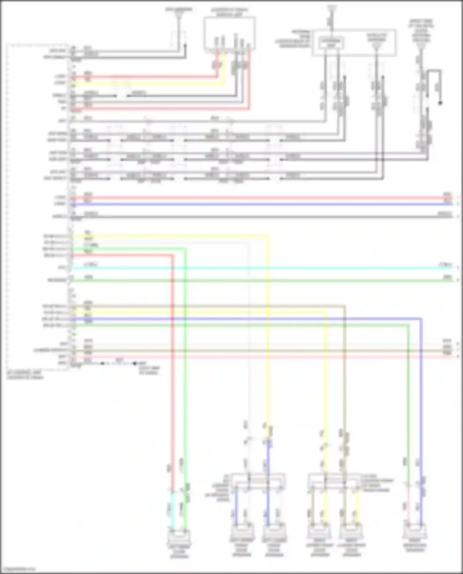 Wiring diagram ant sub for Infiniti QX55 I (2020-2024)