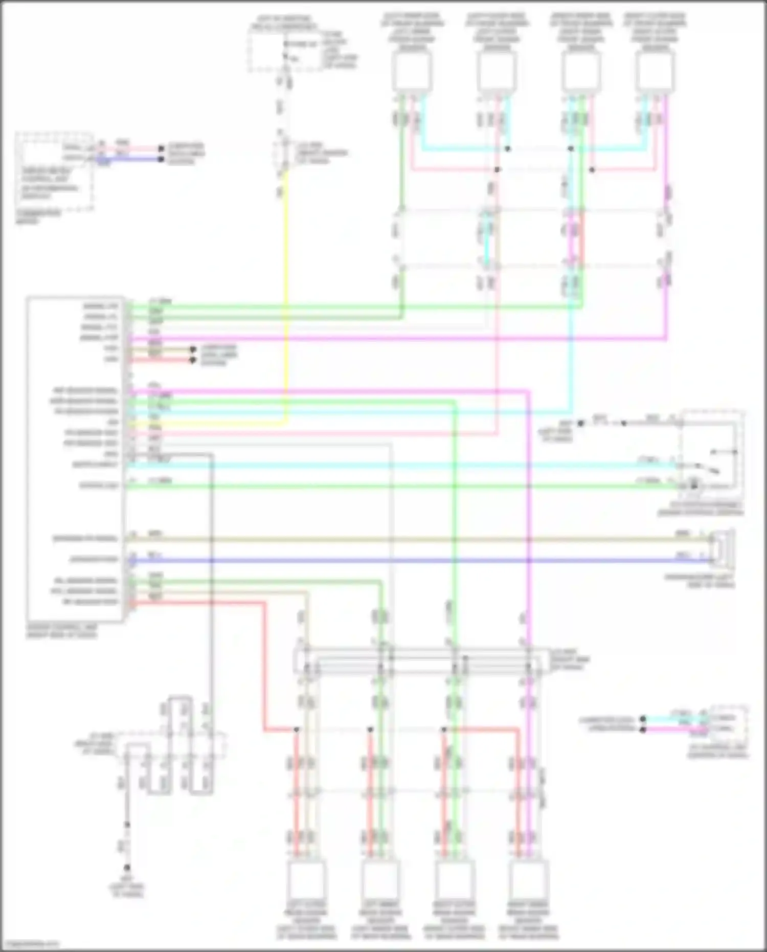 Wiring diagram combination meter for Infiniti QX55 I (2020-2024) (10 of 35)