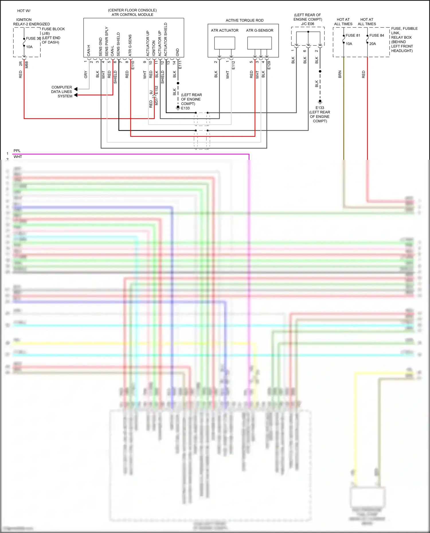 Wiring diagram computer data lines system for Infiniti QX55 I (2020-2024) (79 of 81)