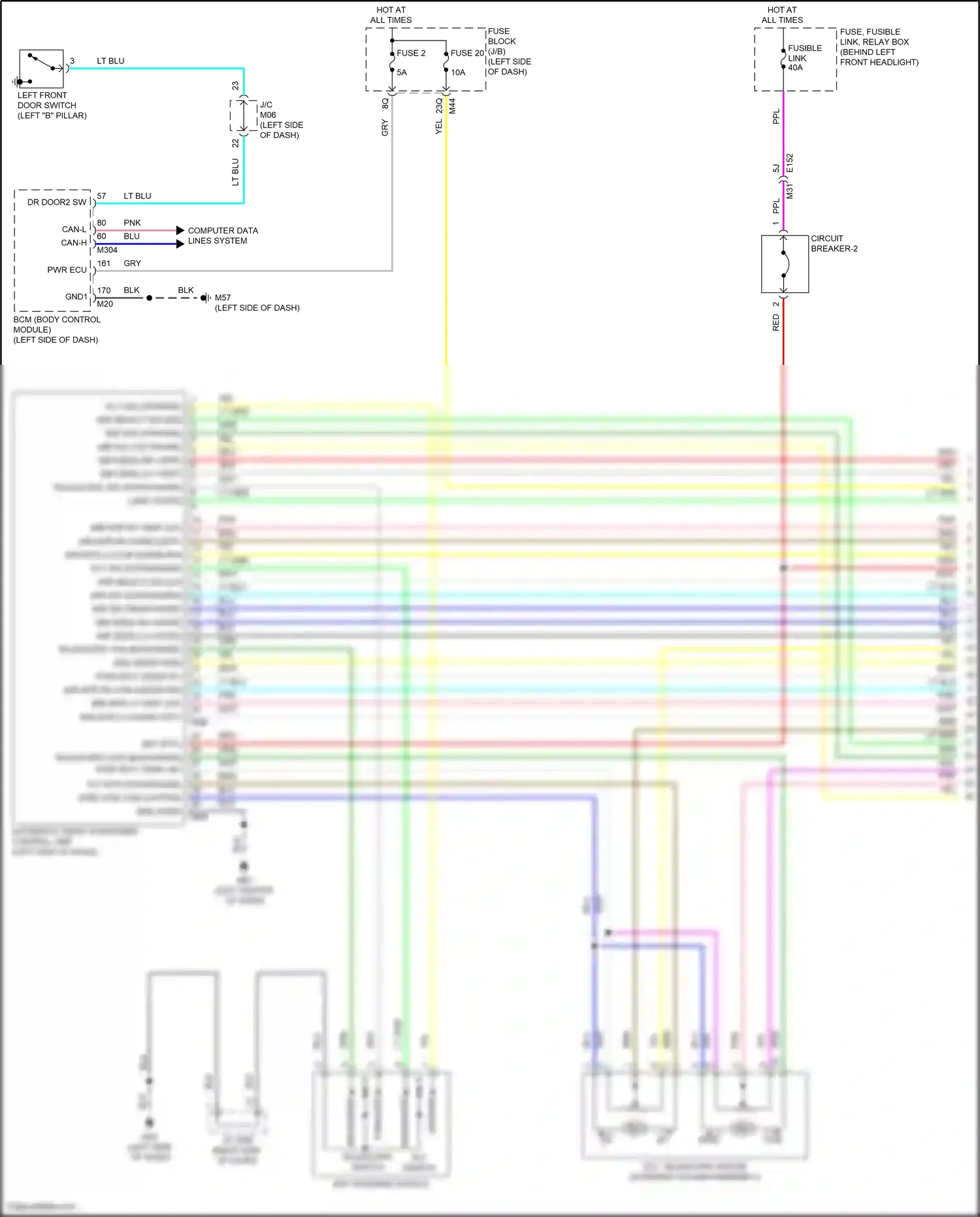 Wiring diagram computer data lines system for Infiniti QX55 I (2020-2024) (58 of 81)