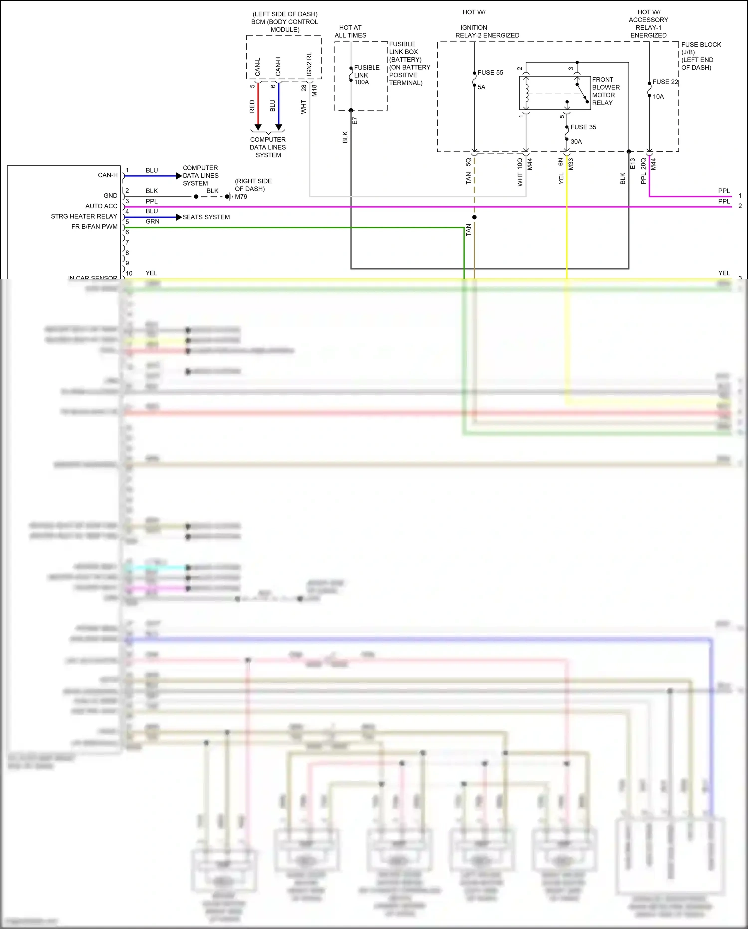 Wiring diagram computer data lines system for Infiniti QX55 I (2020-2024) (41 of 81)