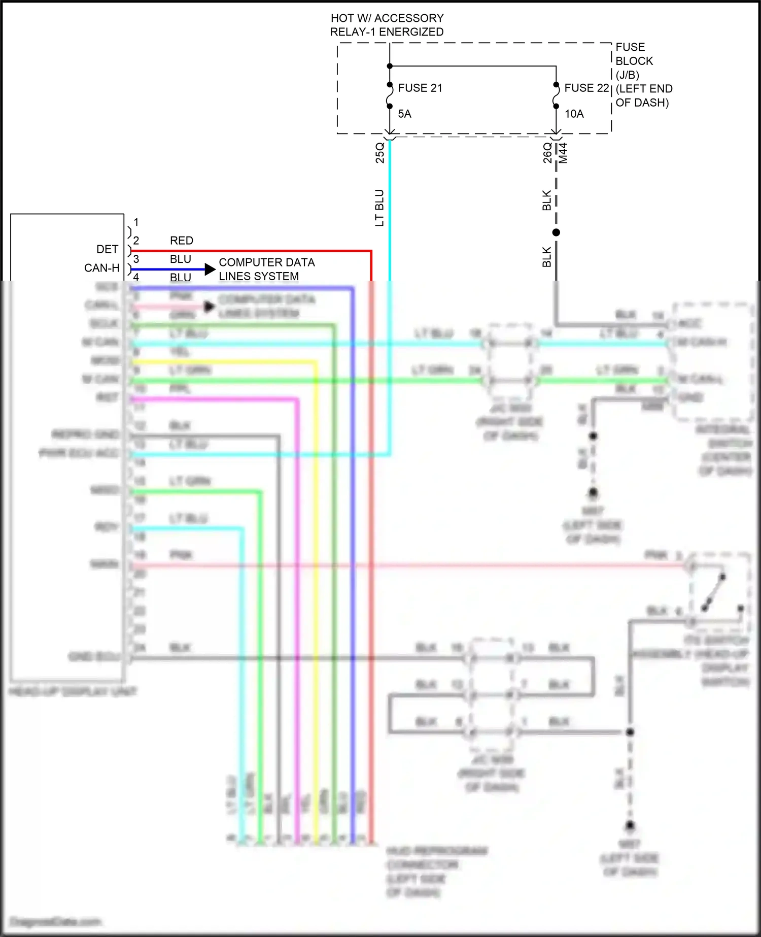 Wiring diagram computer data lines system for Infiniti QX55 I (2020-2024) (45 of 81)