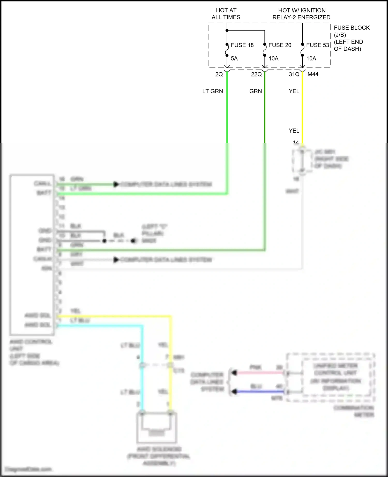 Wiring diagram computer data lines system for Infiniti QX55 I (2020-2024) (24 of 81)