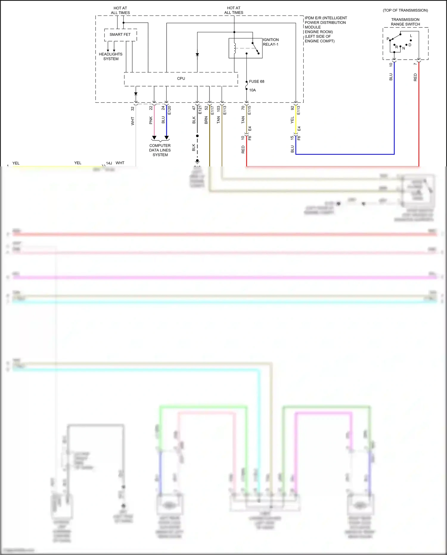 Wiring diagram computer data lines system for Infiniti QX55 I (2020-2024) (6 of 81)