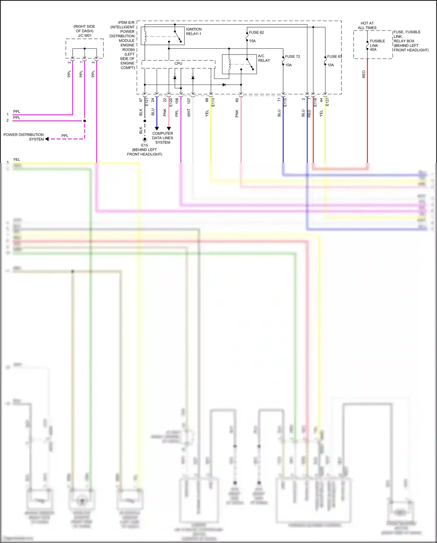 Wiring diagram computer data lines system for Infiniti QX55 I (2020-2024) (42 of 81)