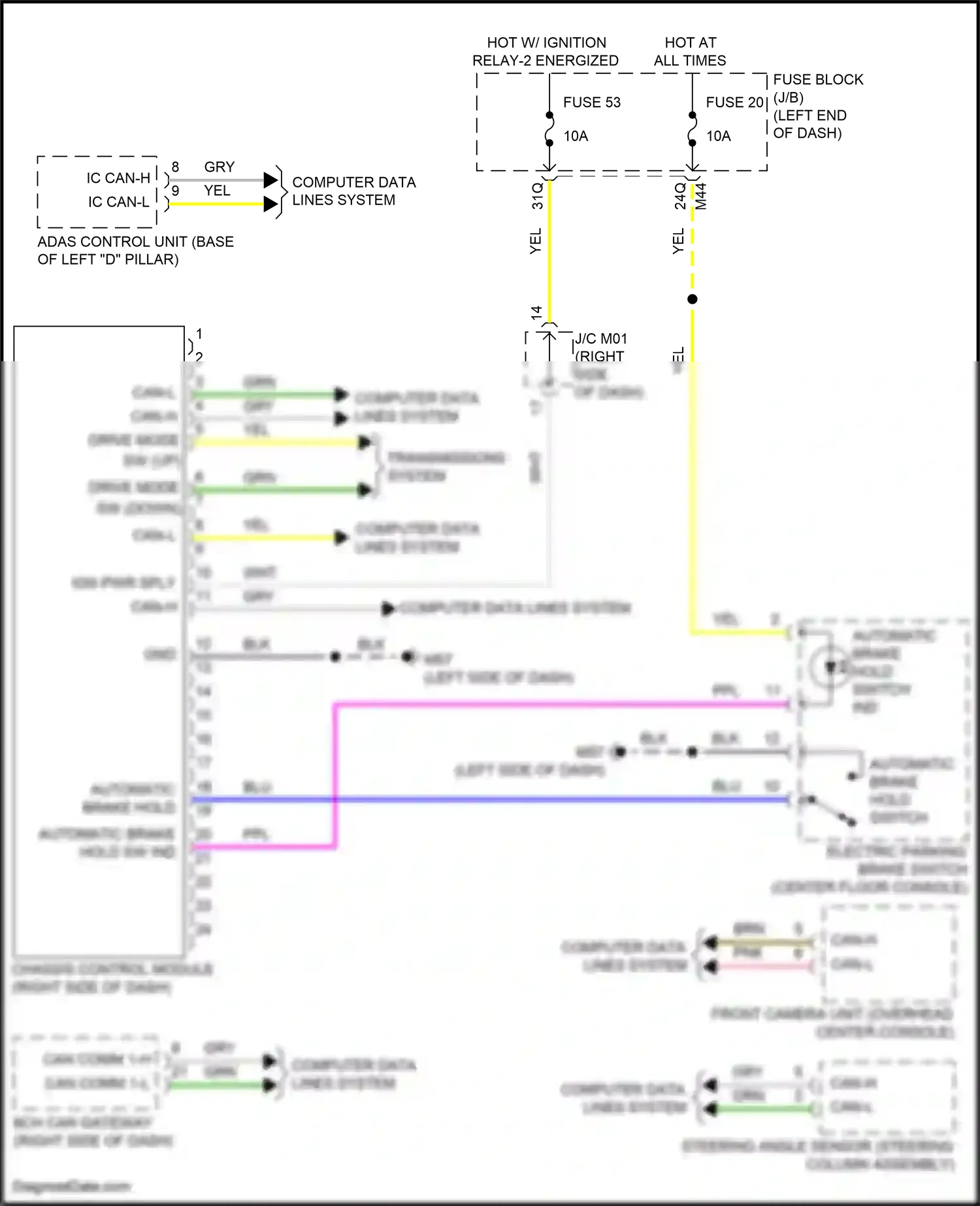 Wiring diagram computer data lines system for Infiniti QX55 I (2020-2024) (63 of 81)