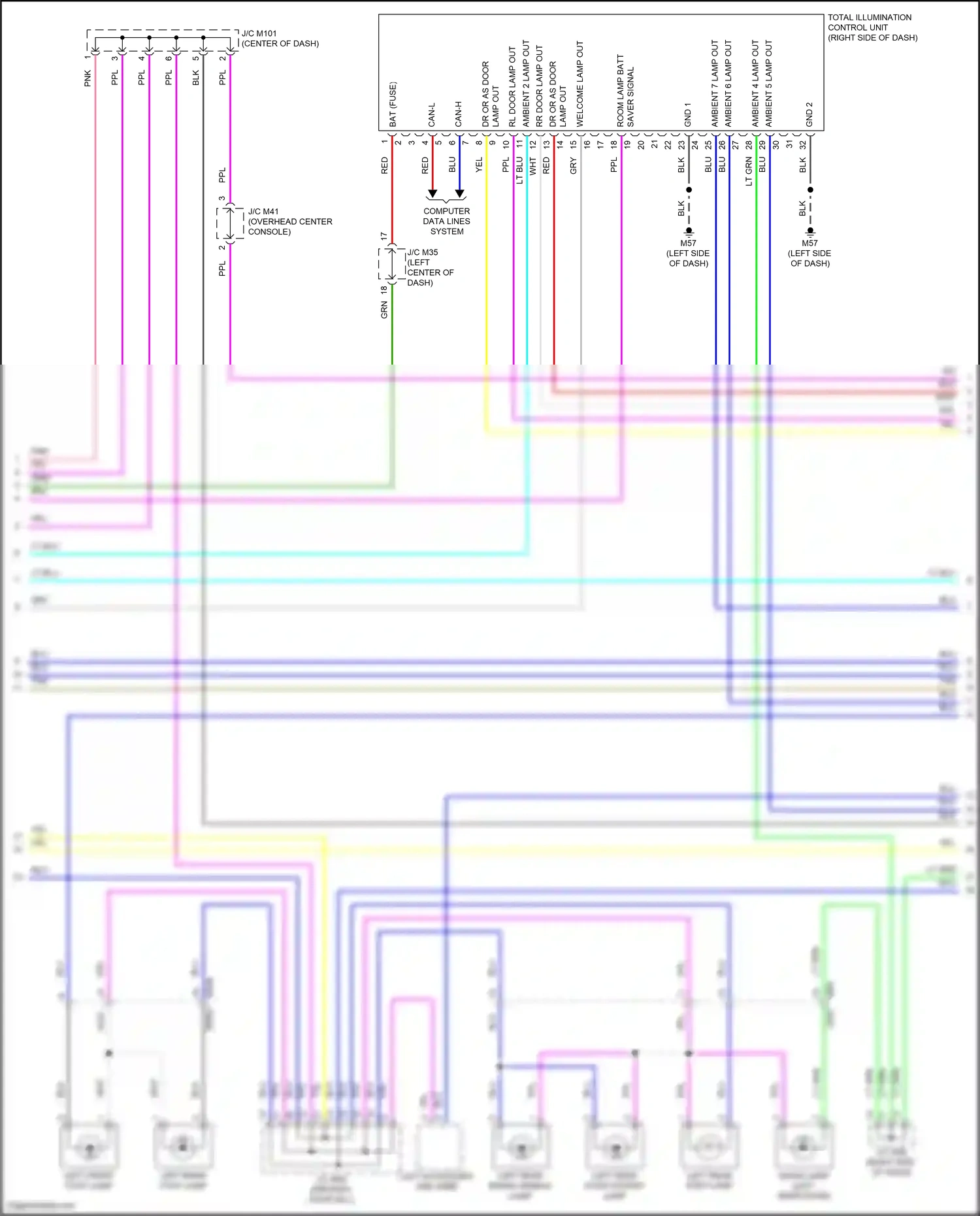 Wiring diagram computer data lines system for Infiniti QX55 I (2020-2024) (33 of 81)