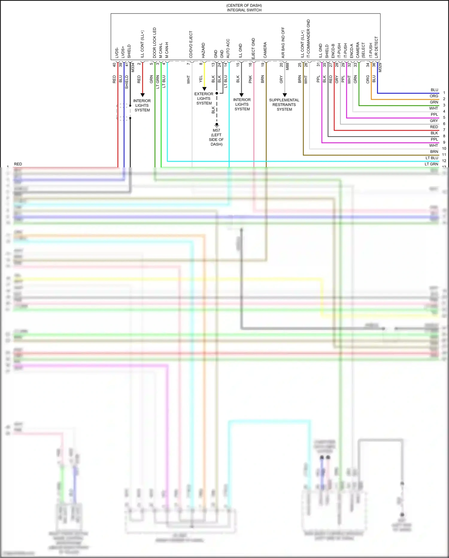 Wiring diagram computer data lines system for Infiniti QX55 I (2020-2024) (14 of 81)