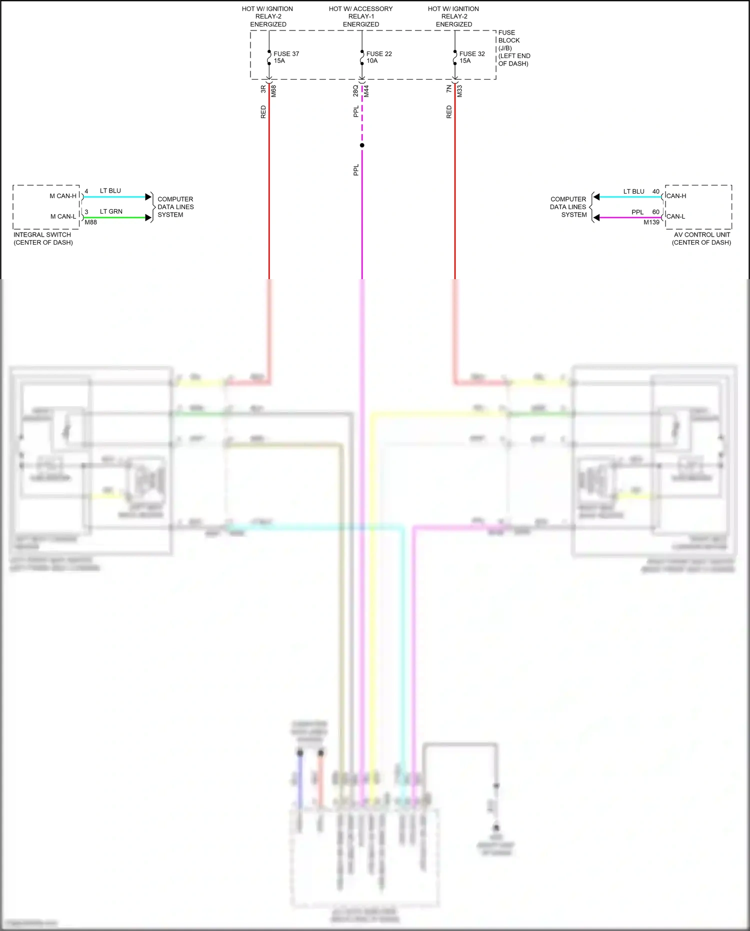 Wiring diagram computer data lines system for Infiniti QX55 I (2020-2024) (66 of 81)