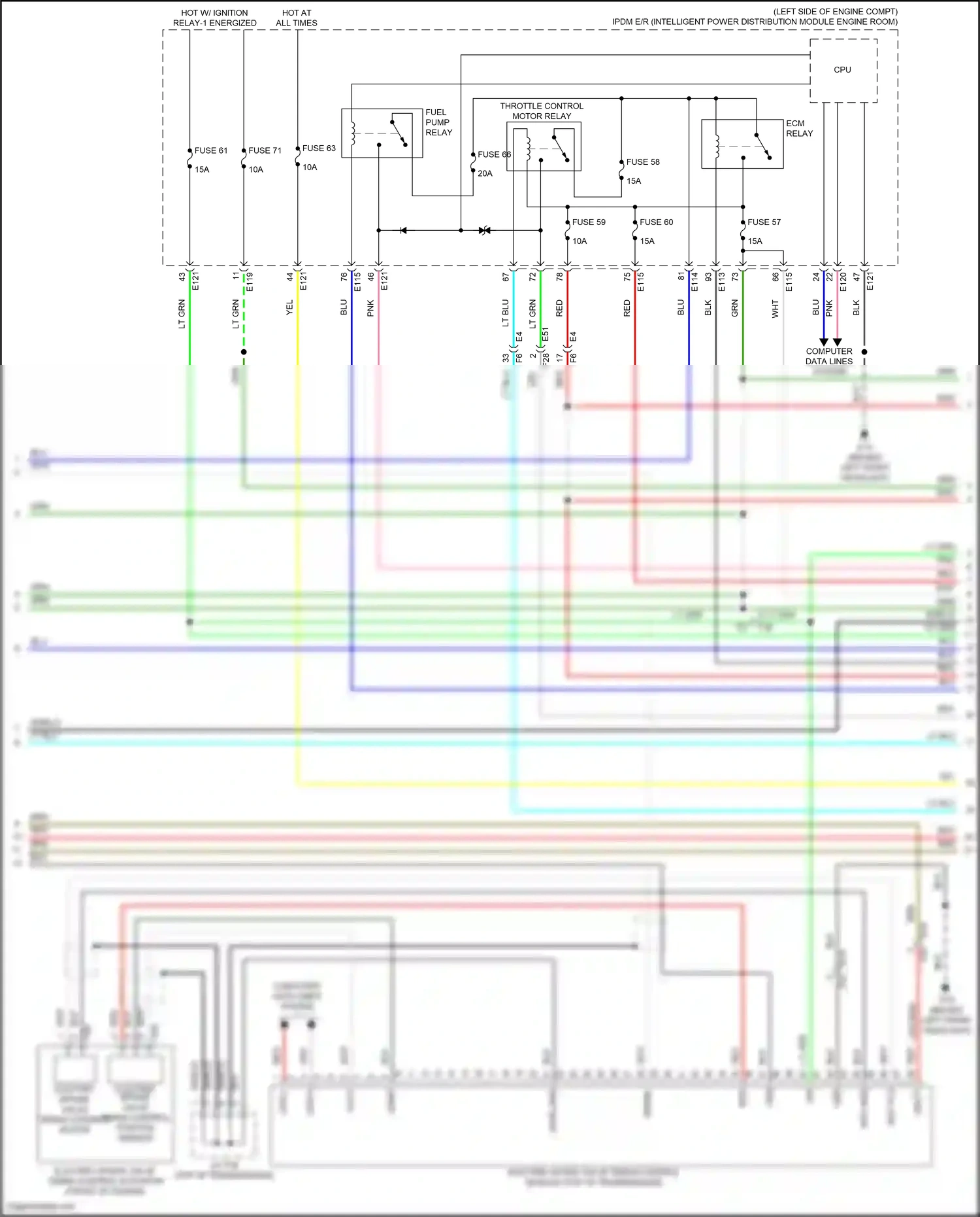 Wiring diagram computer data lines system for Infiniti QX55 I (2020-2024) (78 of 81)