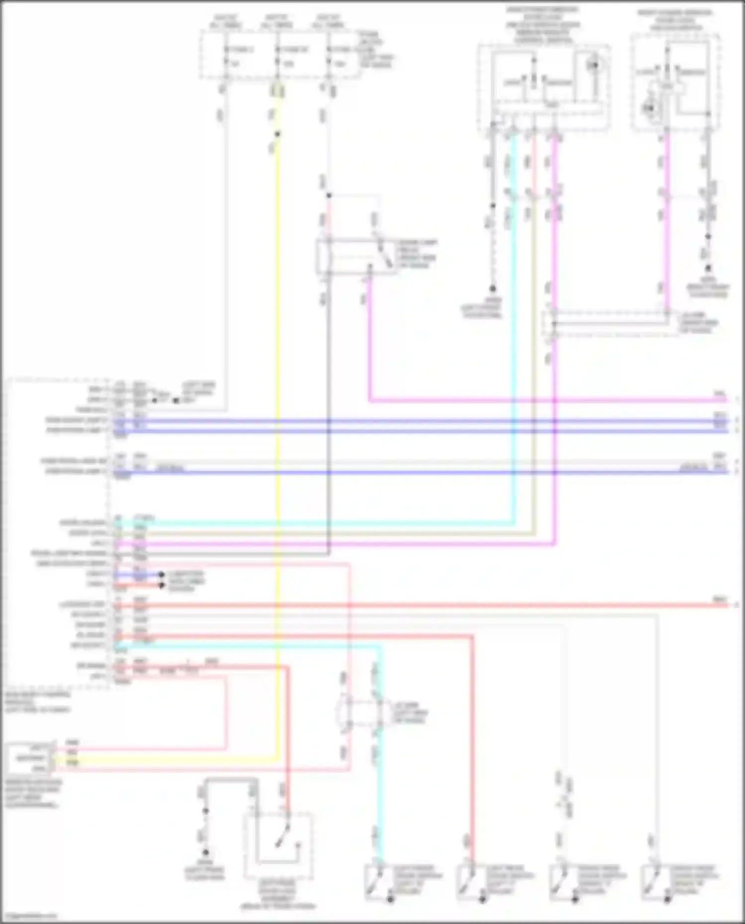 Wiring diagram dr knob sw for Infiniti QX55 I (2020-2024) (3 of 5)