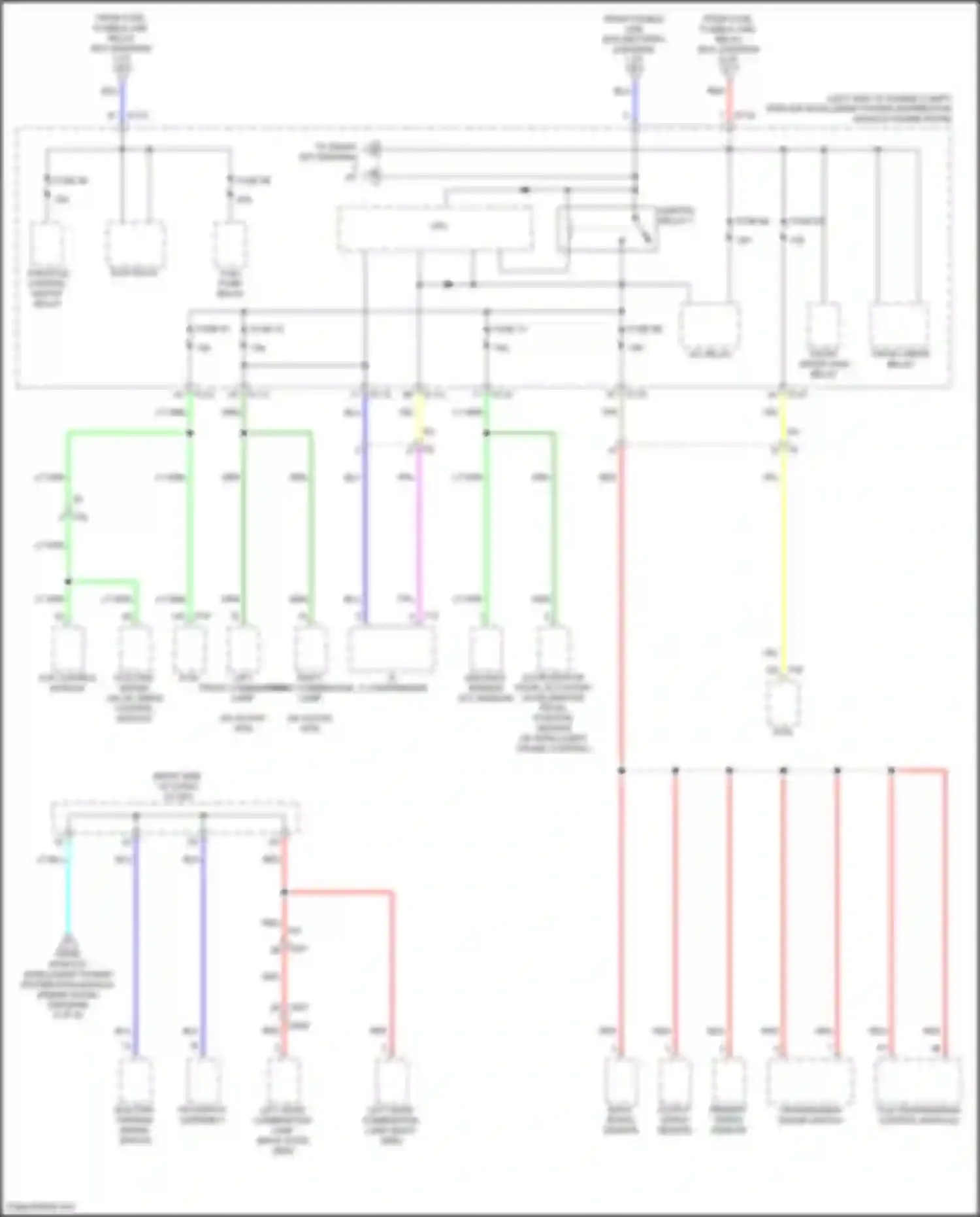 Wiring diagram fuse 72 for Infiniti QX55 I (2020-2024) (3 of 3)