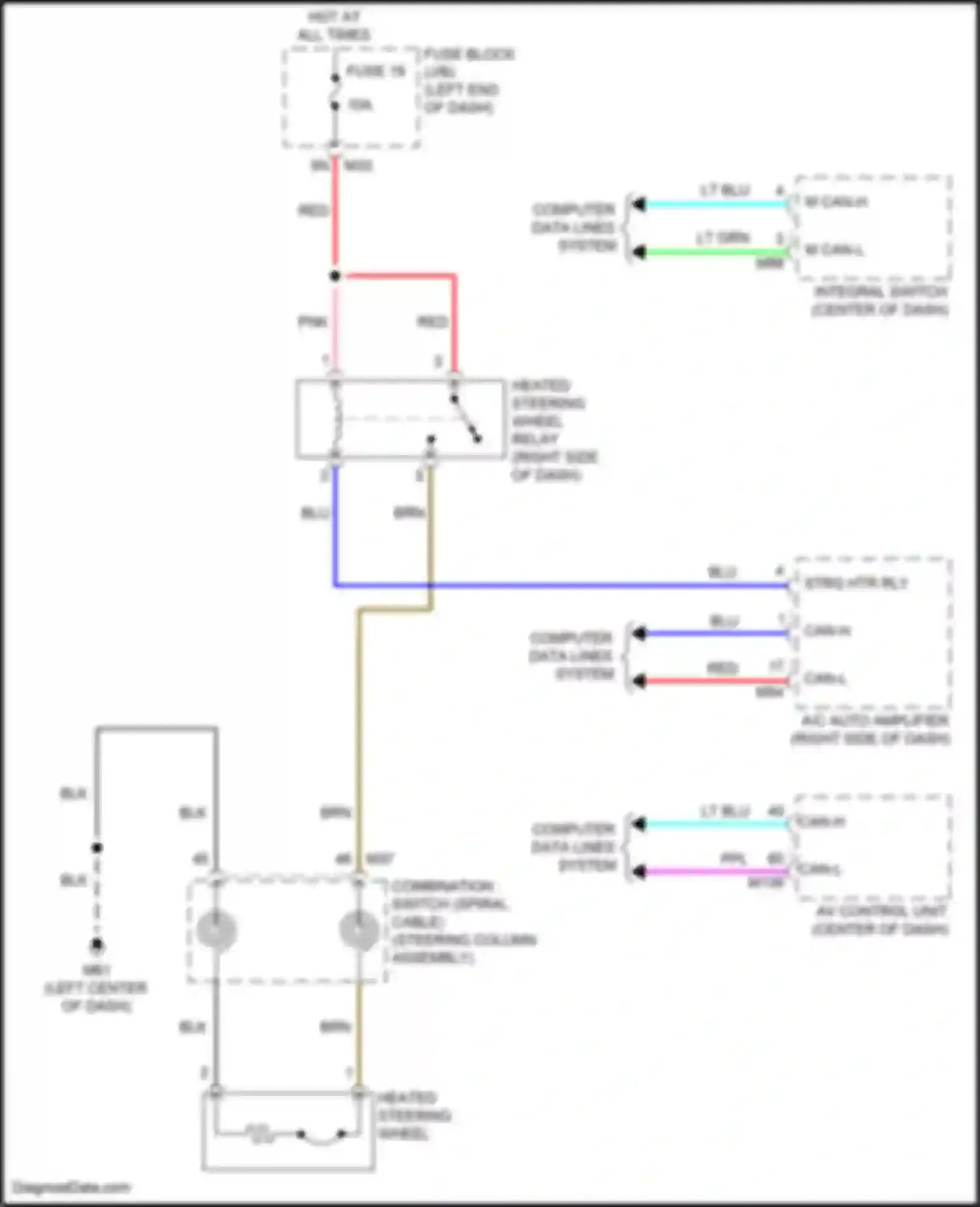 Wiring diagram fuse 19 for Infiniti QX55 I (2020-2024)