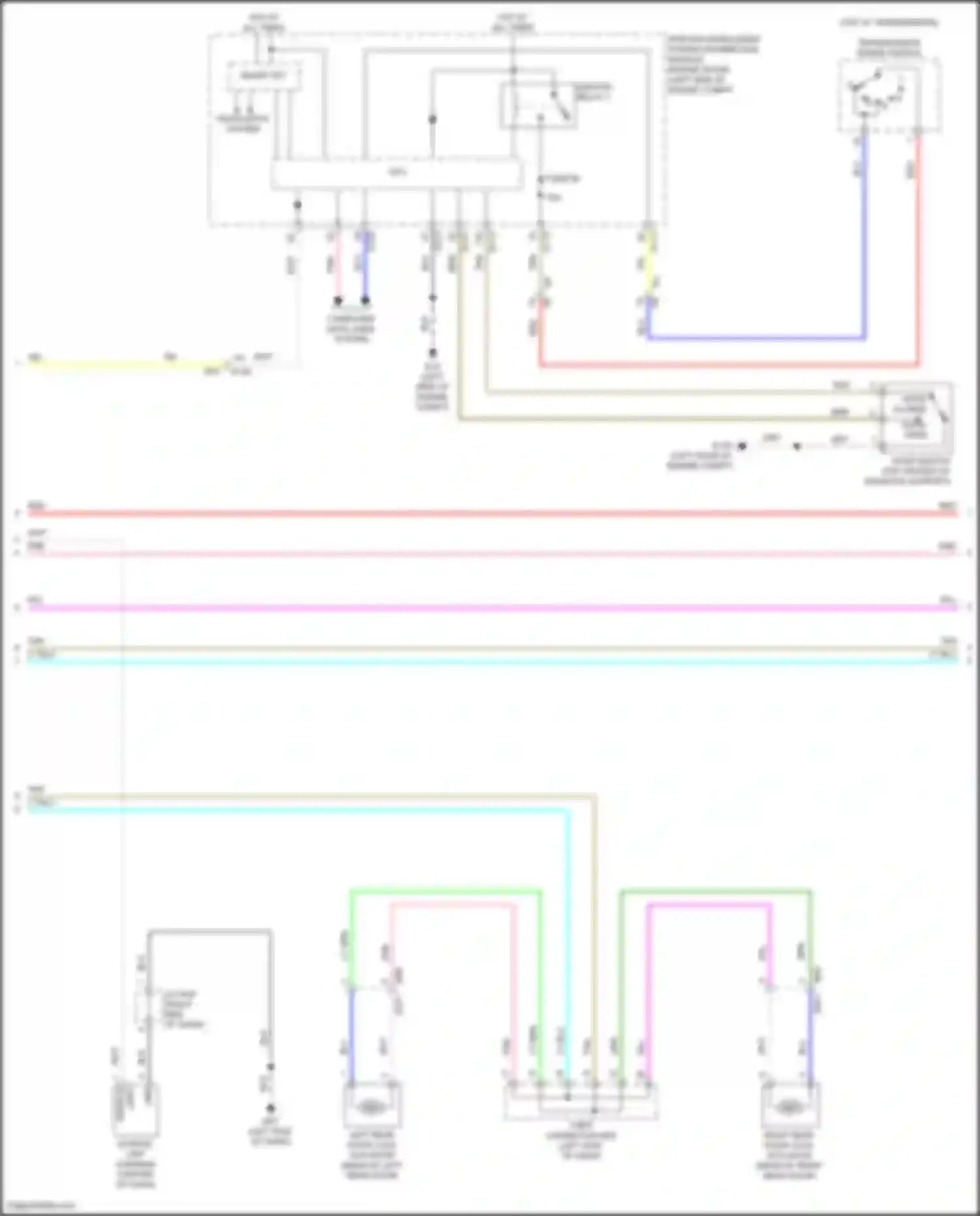 Wiring diagram touch sensor for Infiniti QX55 I (2020-2024)