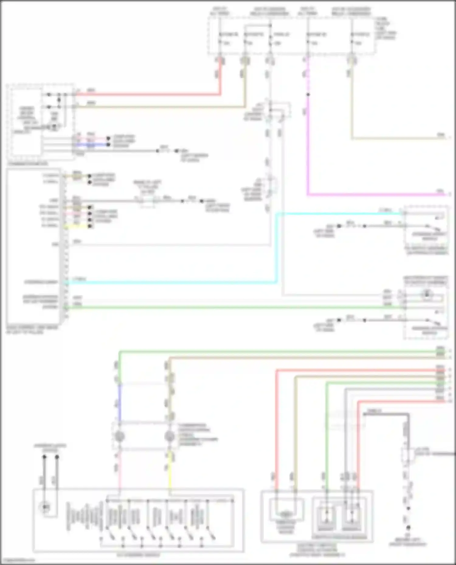 Wiring diagram throttle position sensor for Infiniti QX55 I (2020-2024)