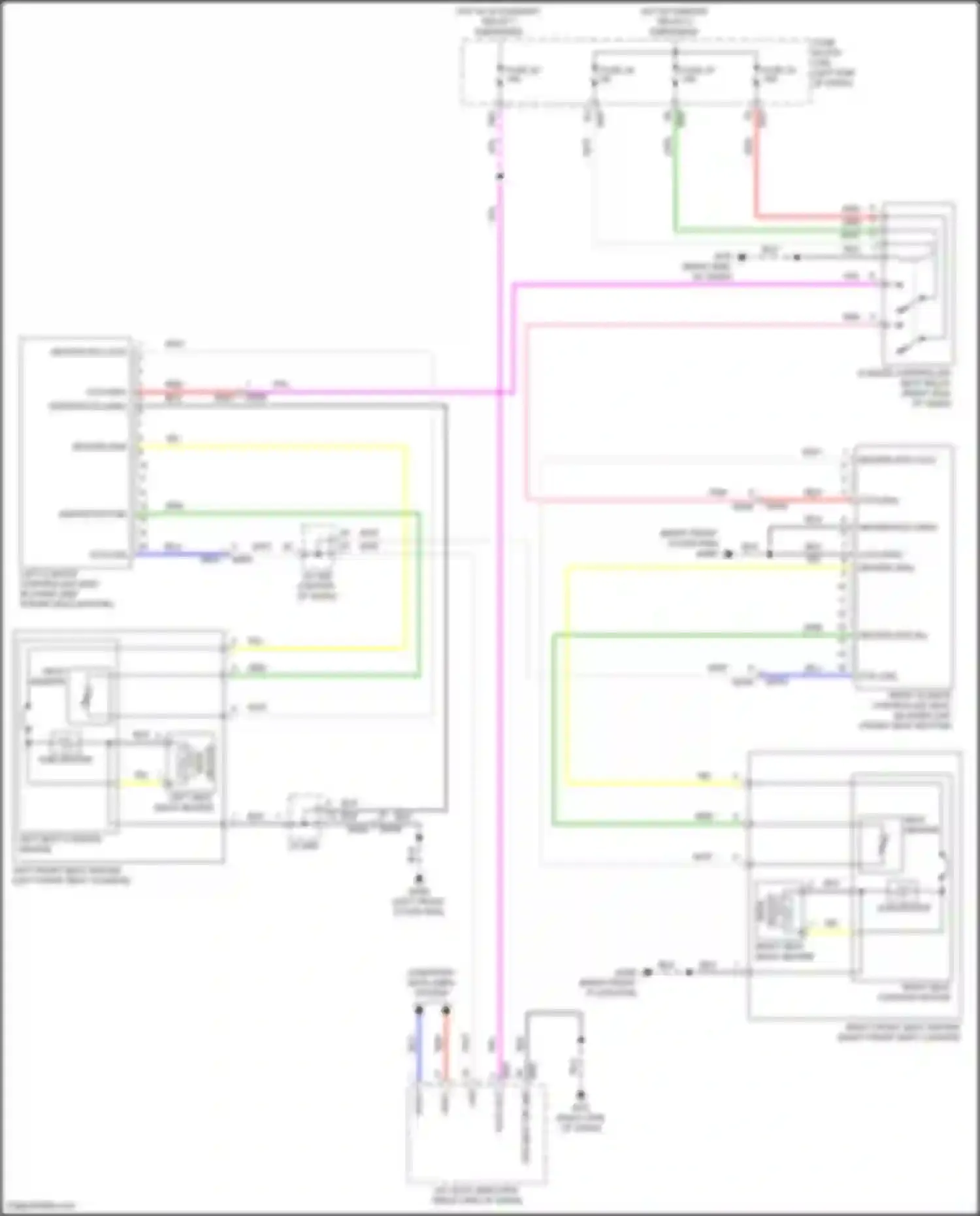 Wiring diagram heat sensor for Infiniti QX55 I (2020-2024)