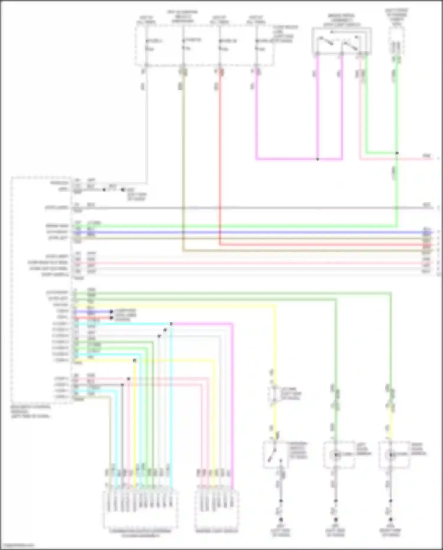 Wiring diagram input 4 for Infiniti QX55 I (2020-2024)