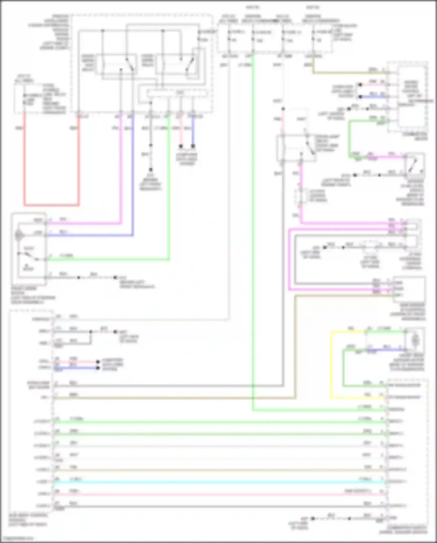 Wiring diagram input 4 for Infiniti QX55 I (2020-2024)