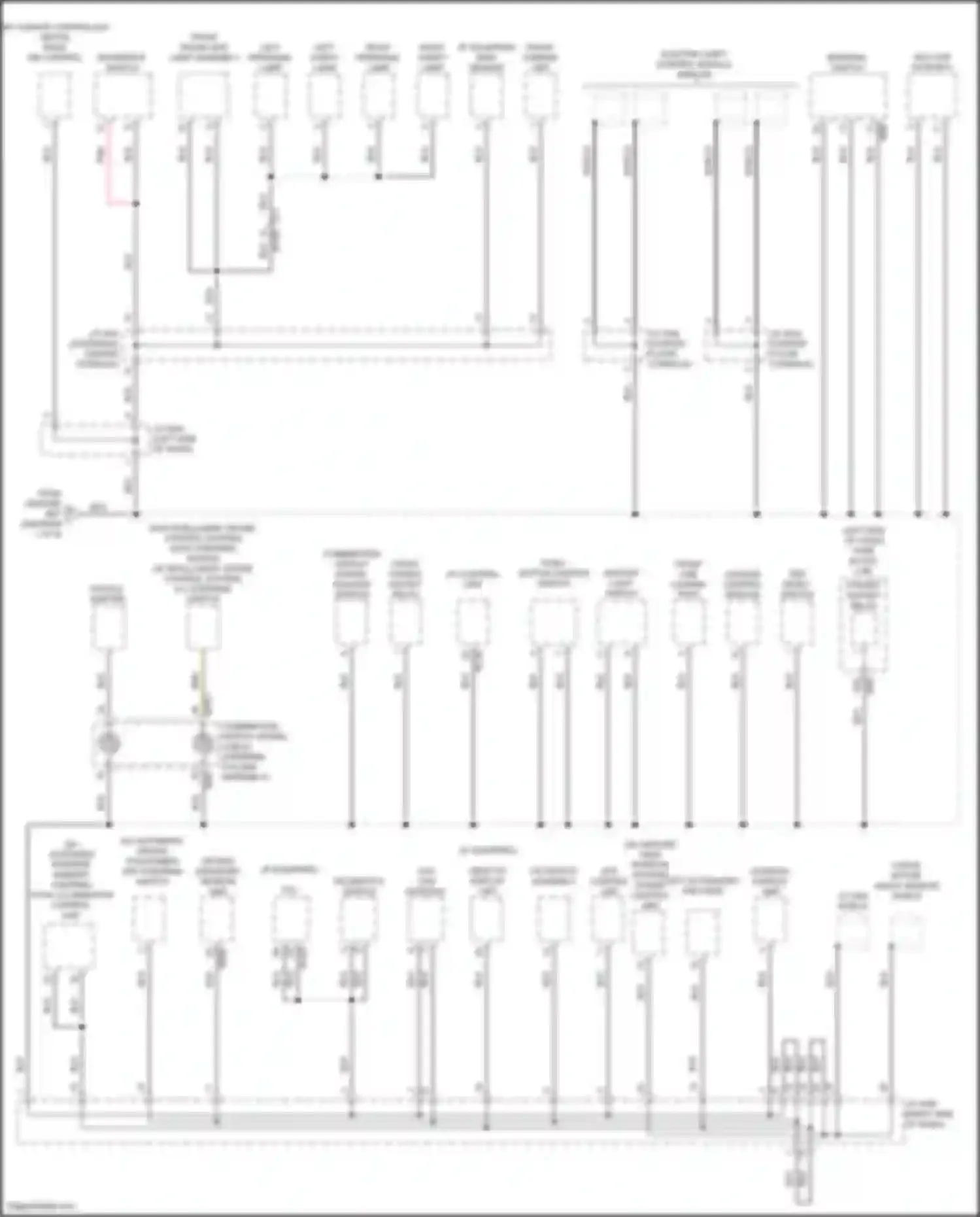 Wiring diagram chassis control module for Infiniti QX55 I (2020-2024)