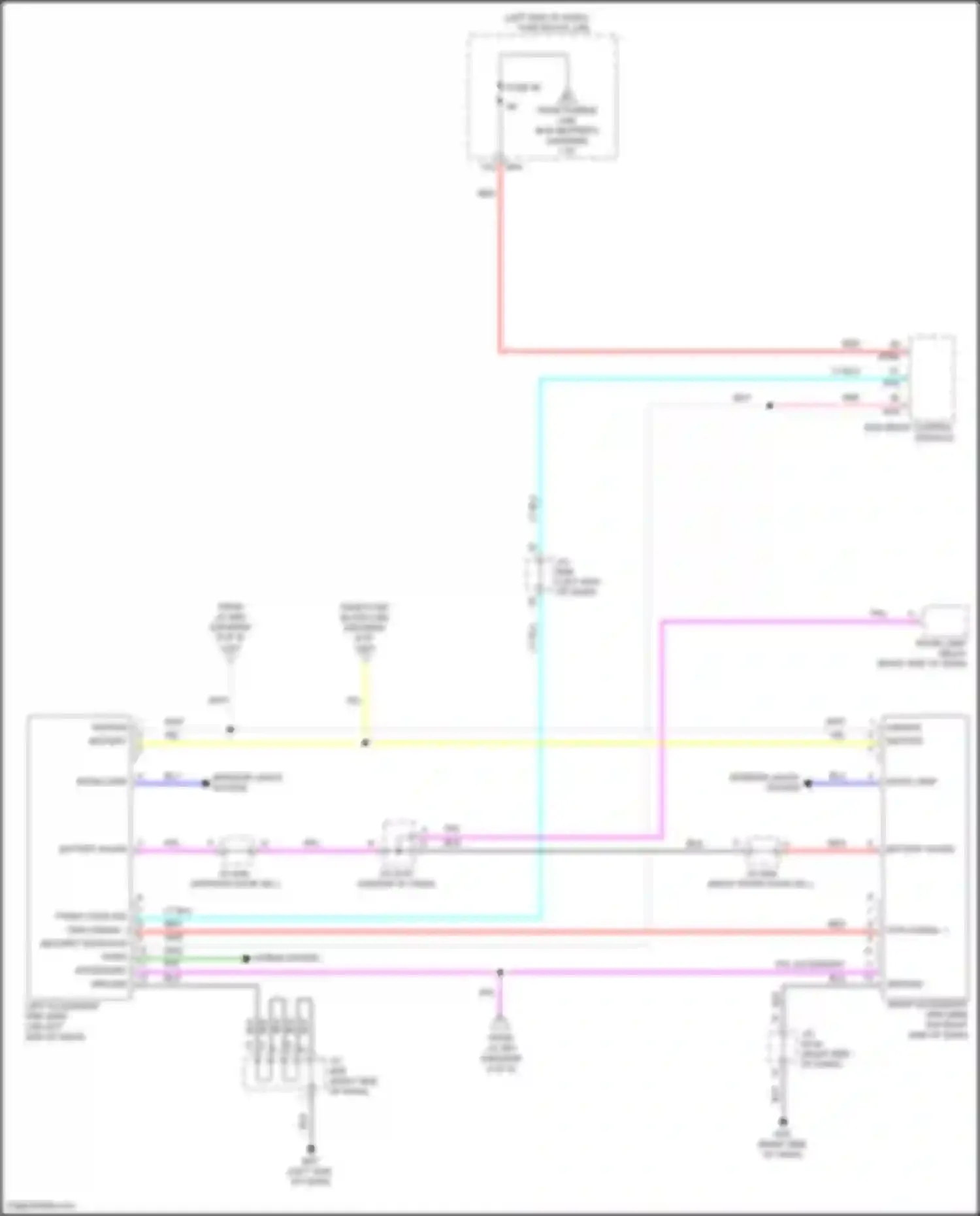 Wiring diagram security indicator for Infiniti QX55 I (2020-2024)