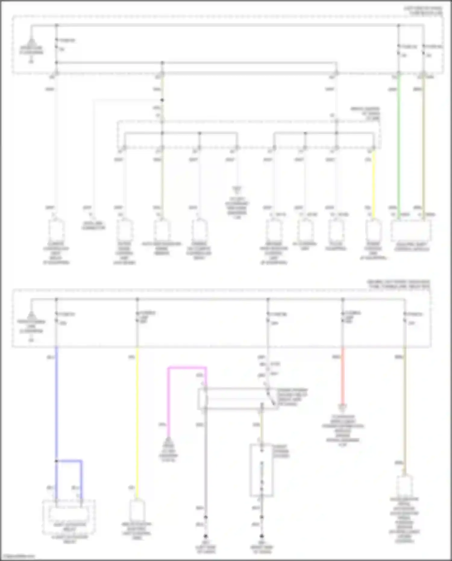 Wiring diagram chassis control module for Infiniti QX55 I (2020-2024)