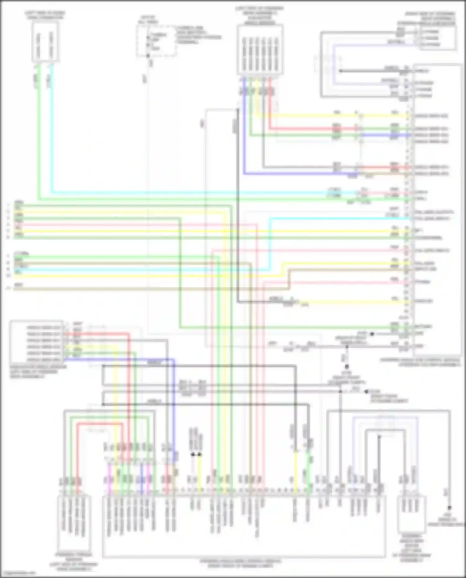 Wiring diagram steering torque sensor for Infiniti QX55 I (2020-2024)