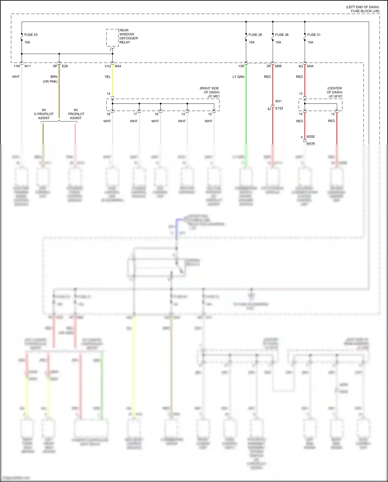 Wiring diagram occupant classification system control unit for Infiniti QX55 I (2020-2024) (4 of 5)