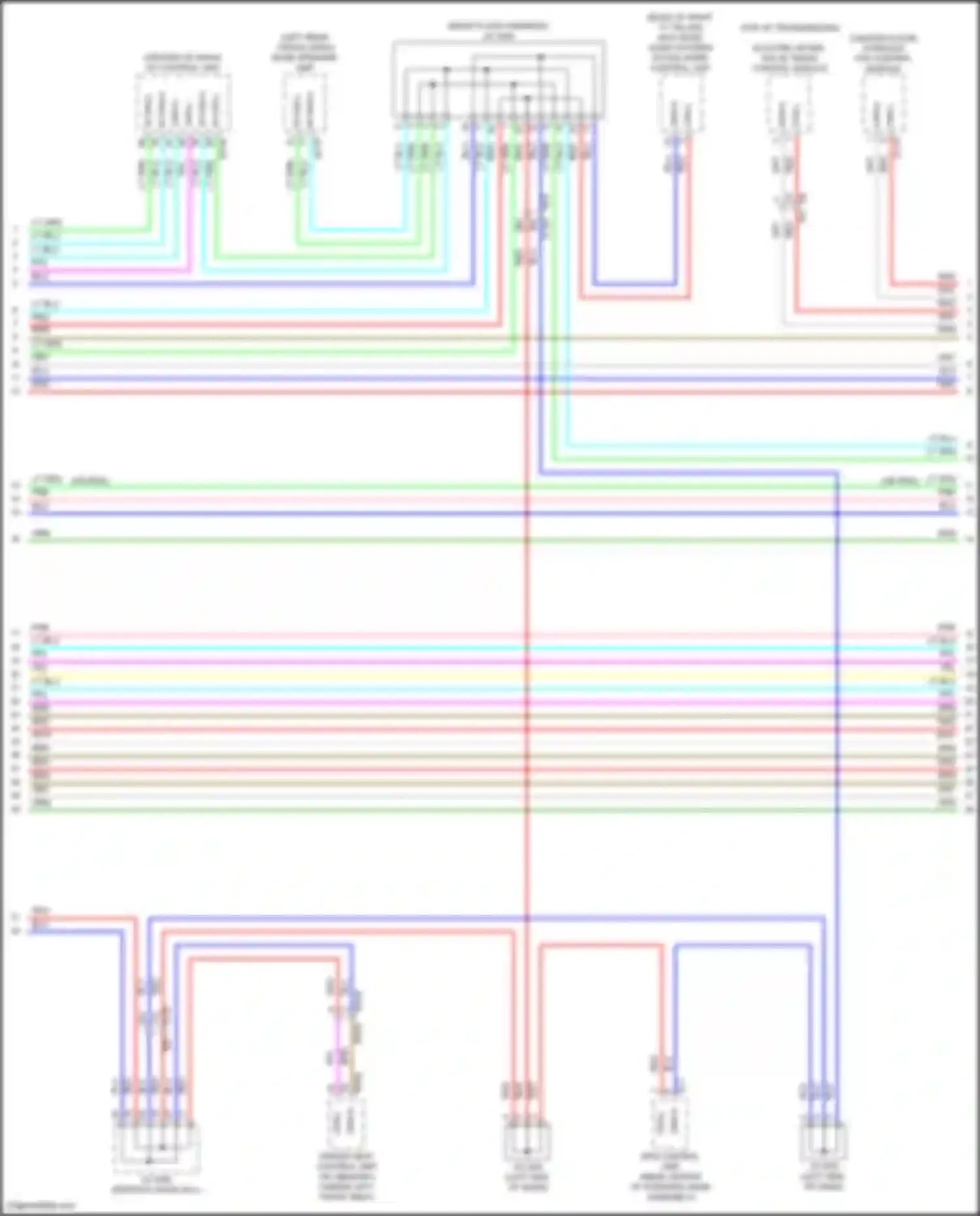 Wiring diagram active noise control unit for Infiniti QX55 I (2020-2024)