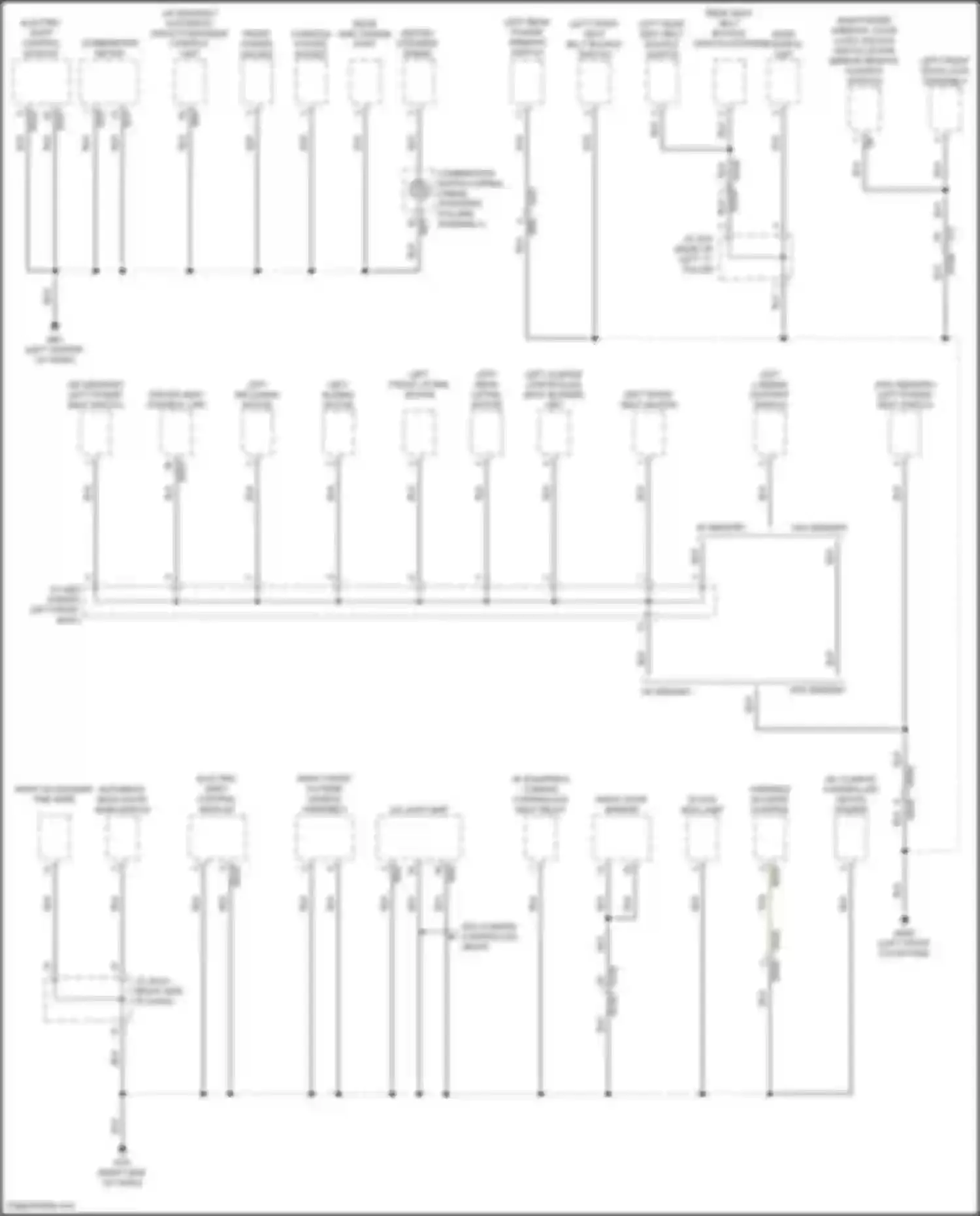 Wiring diagram right door mirror for Infiniti QX55 I (2020-2024) (4 of 6)