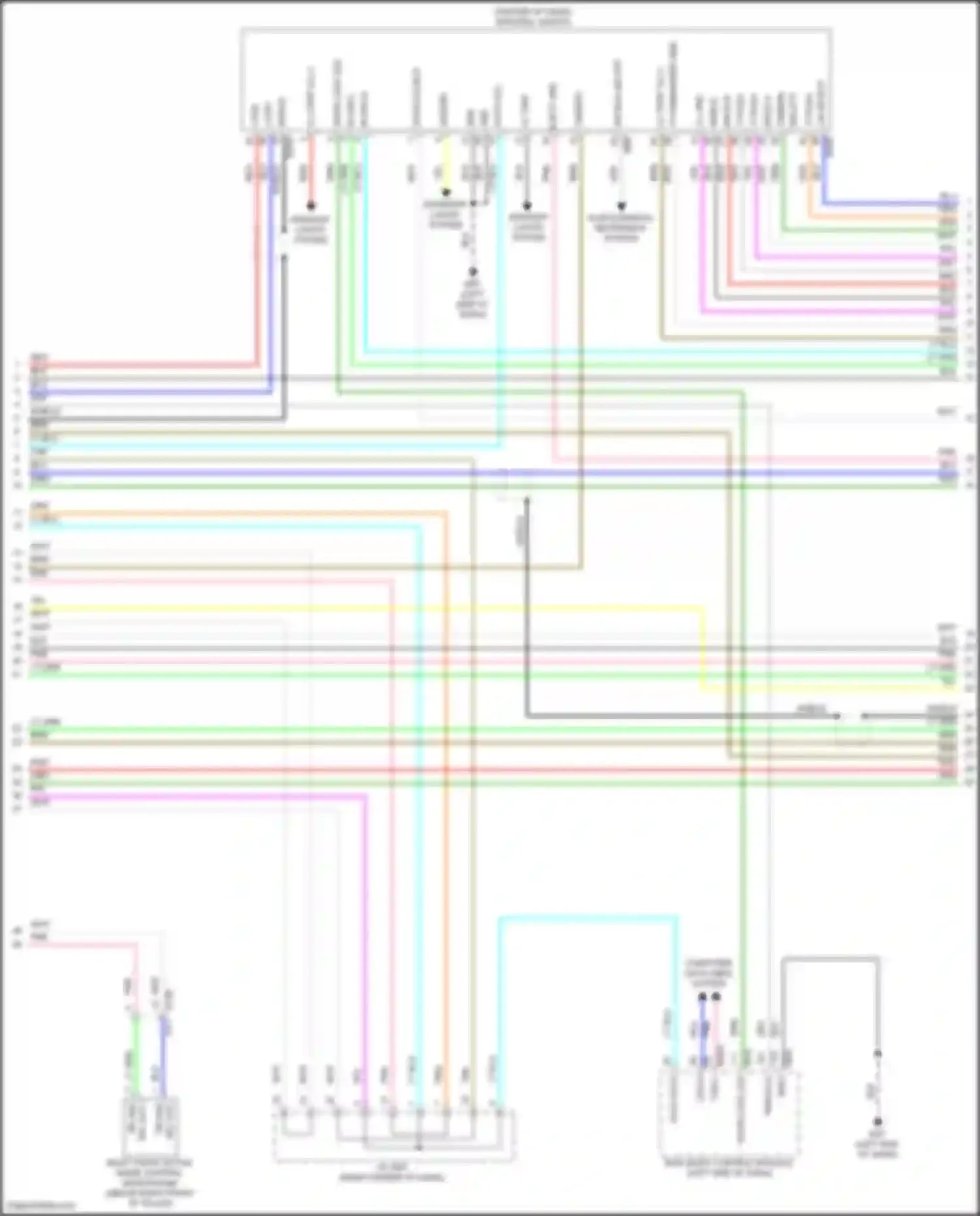 Wiring diagram rr anc for Infiniti QX55 I (2020-2024) (3 of 6)