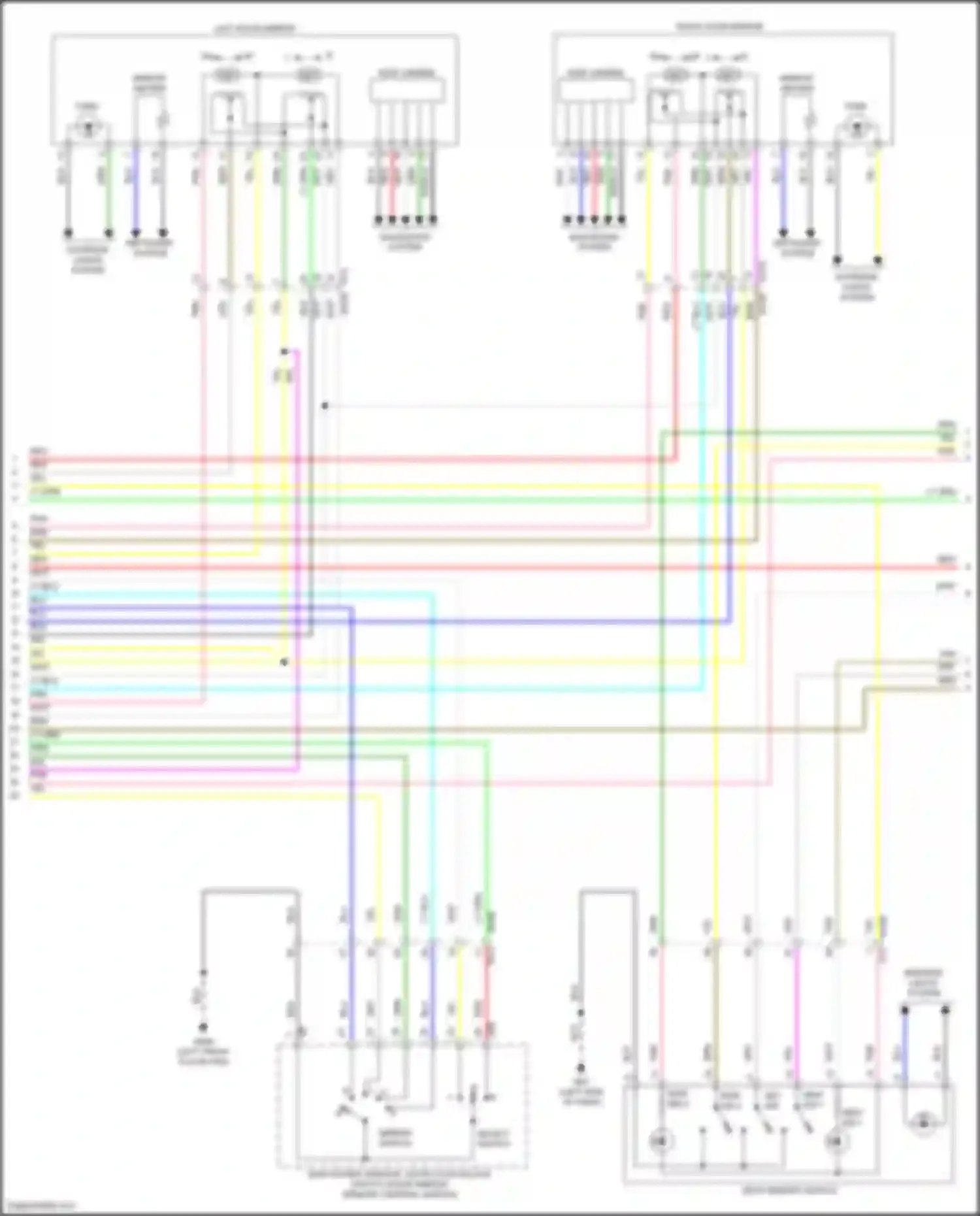 Wiring diagram side camera for Infiniti QX55 I (2020-2024) (2 of 3)