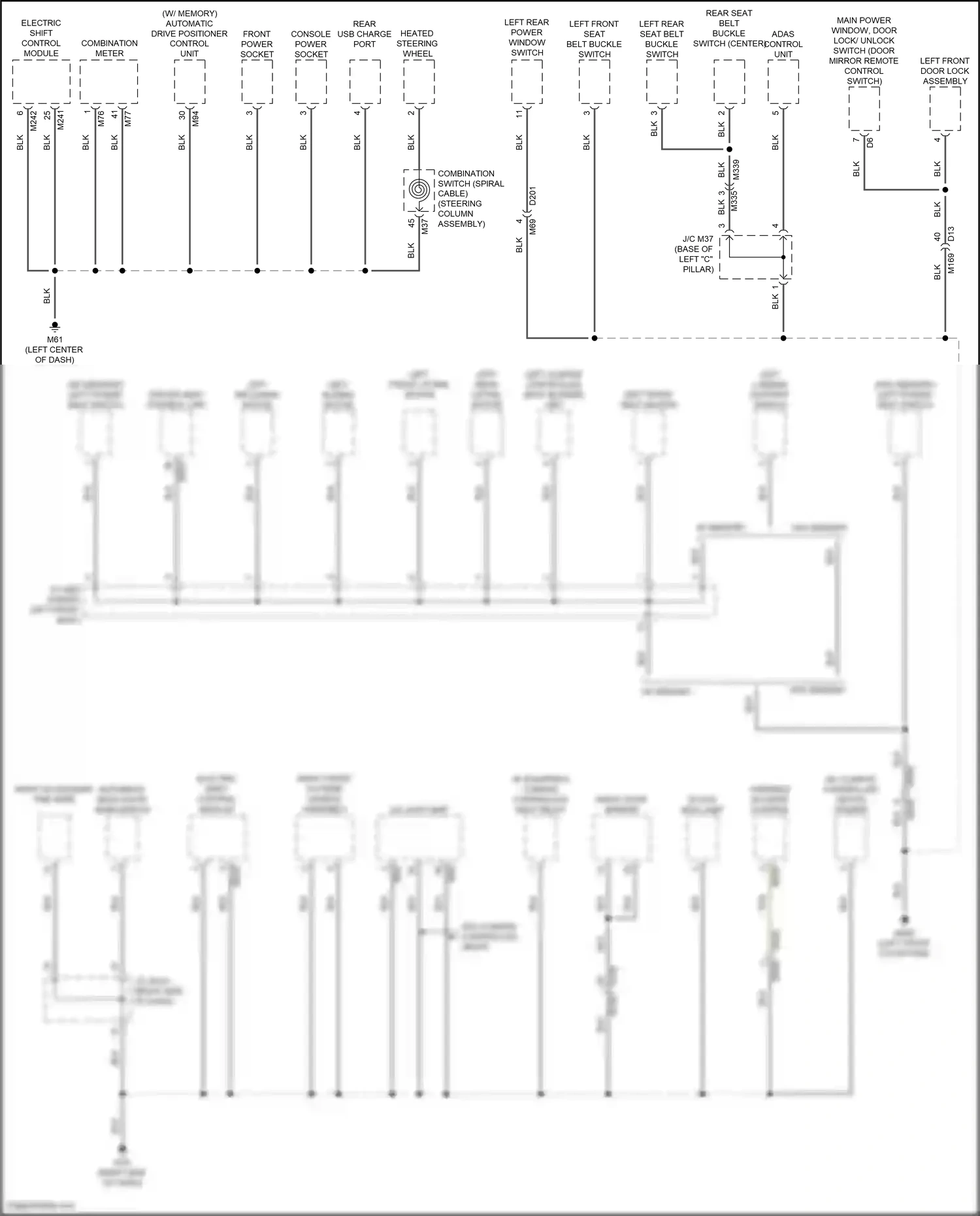 Wiring diagram variable blower control for Infiniti QX55 I (2020-2024) (2 of 2)