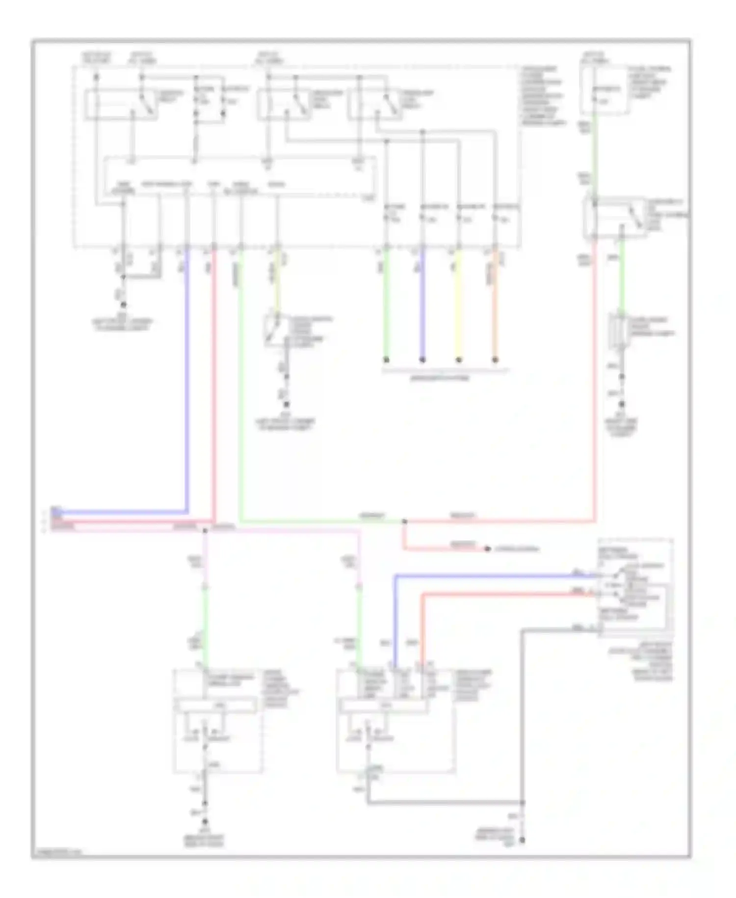 QX56 Infiniti I facelift (2007-2010): Forced entry circuit (2 of 2)