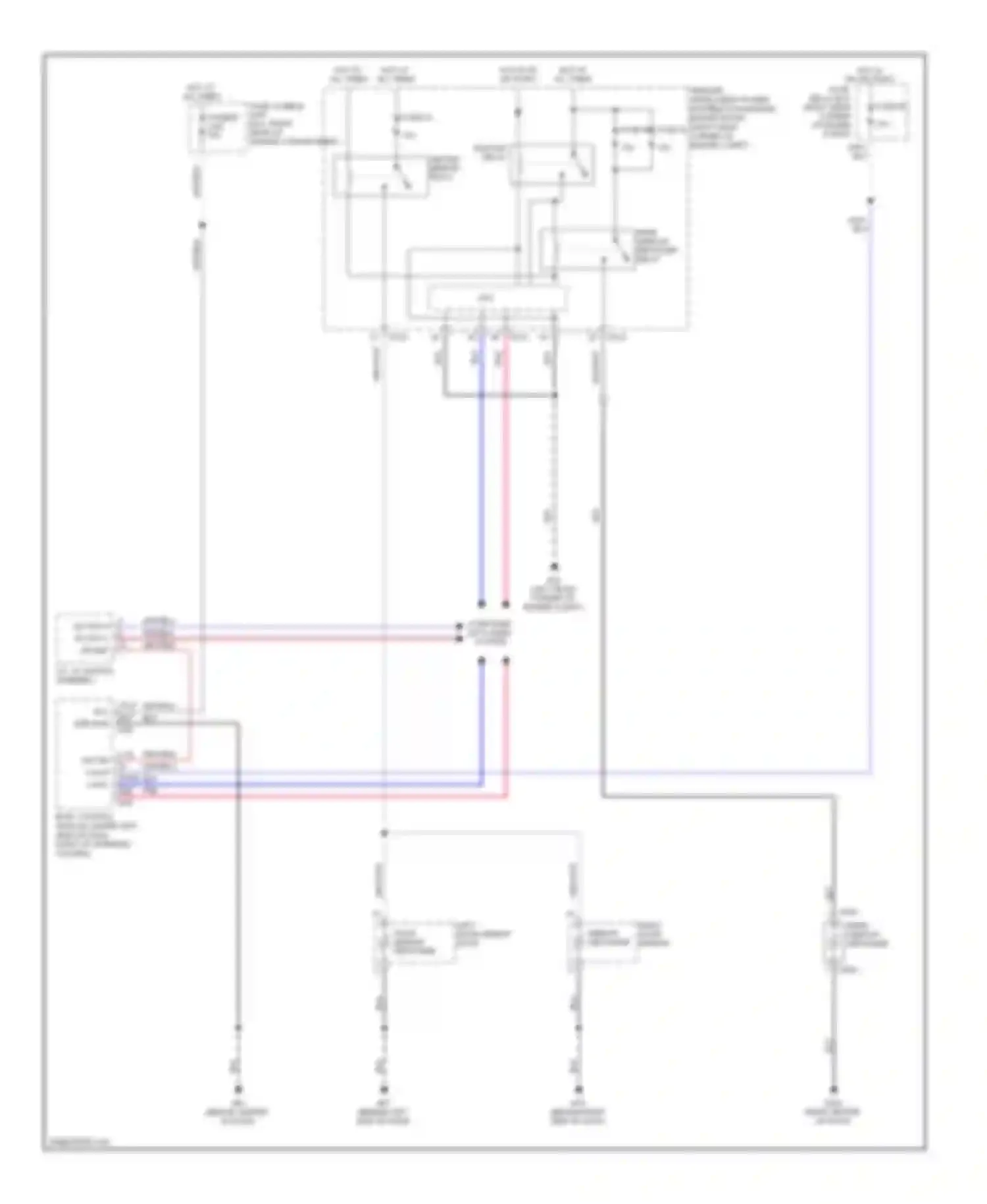QX56 Infiniti I facelift (2007-2010): Defoggers circuit