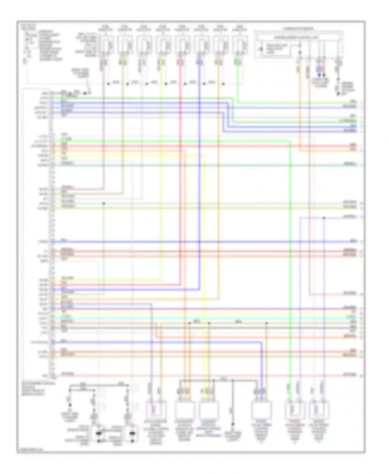QX56 Infiniti I facelift (2007-2010): Wiring diagram engine performance 5.6l (1 of 4)