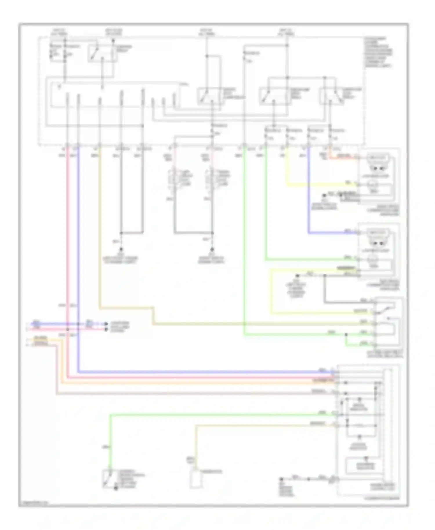 QX56 Infiniti I facelift (2007-2010): Headlights circuit, with drl (2 of 2)