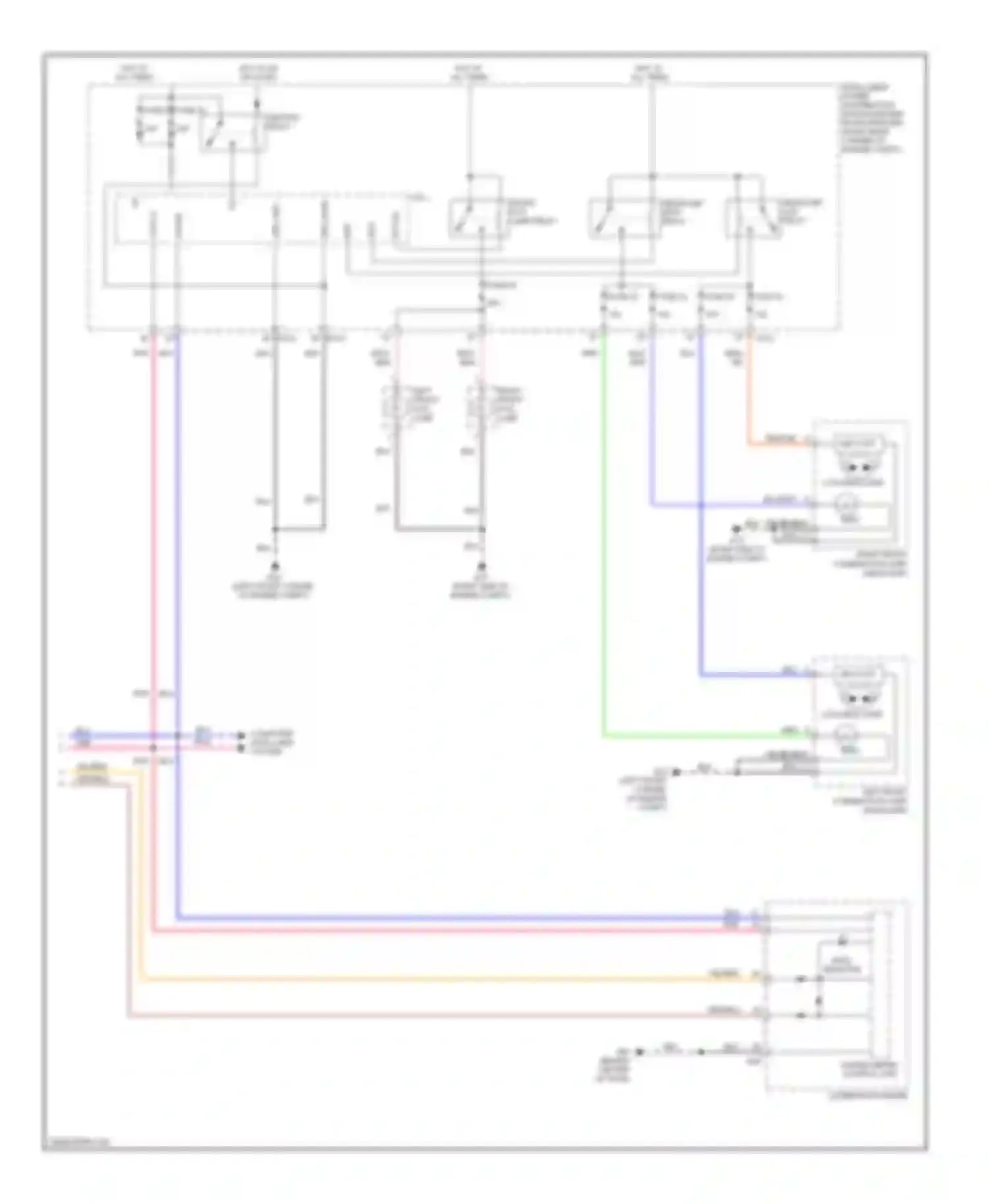 QX56 Infiniti I facelift (2007-2010): Headlights circuit, without drl (2 of 2)