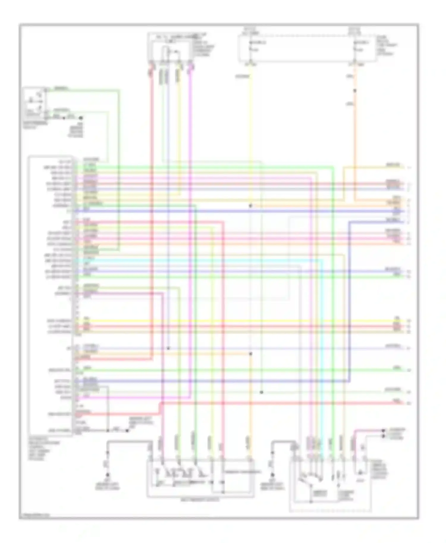 QX56 Infiniti I facelift (2007-2010): Memory systems circuit (1 of 3)